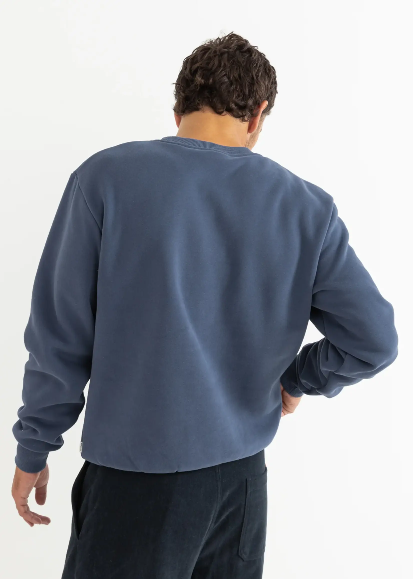 Rhythm Mechanics Crew Fleece - Indigo