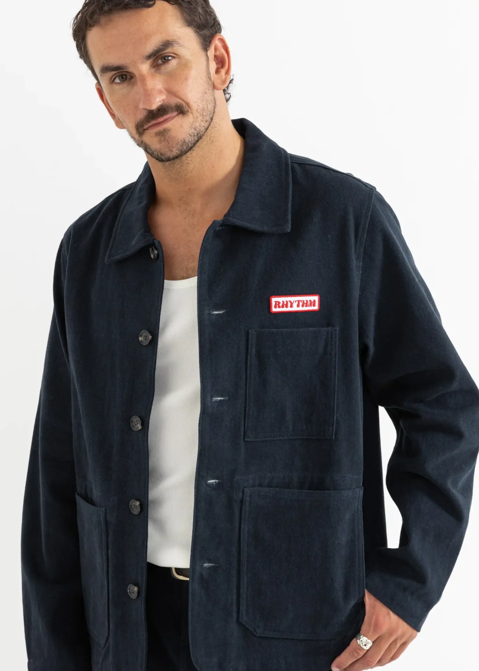 Rhythm Canvas Mechanics Jacket - Navy