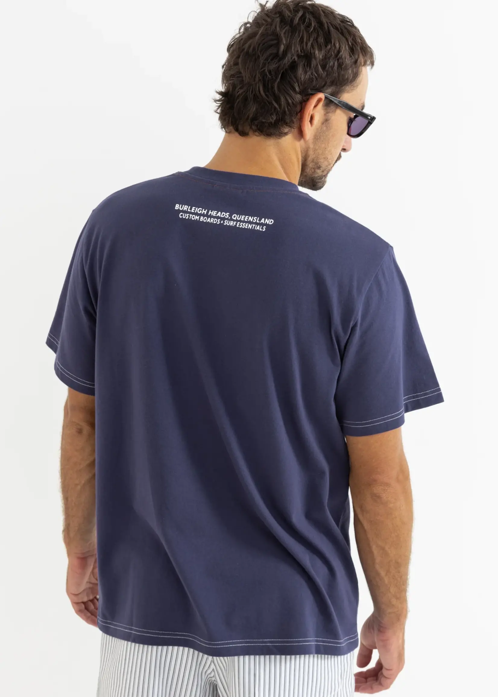 Rhythm Mechanics Vintage SS T-Shirt - Indigo