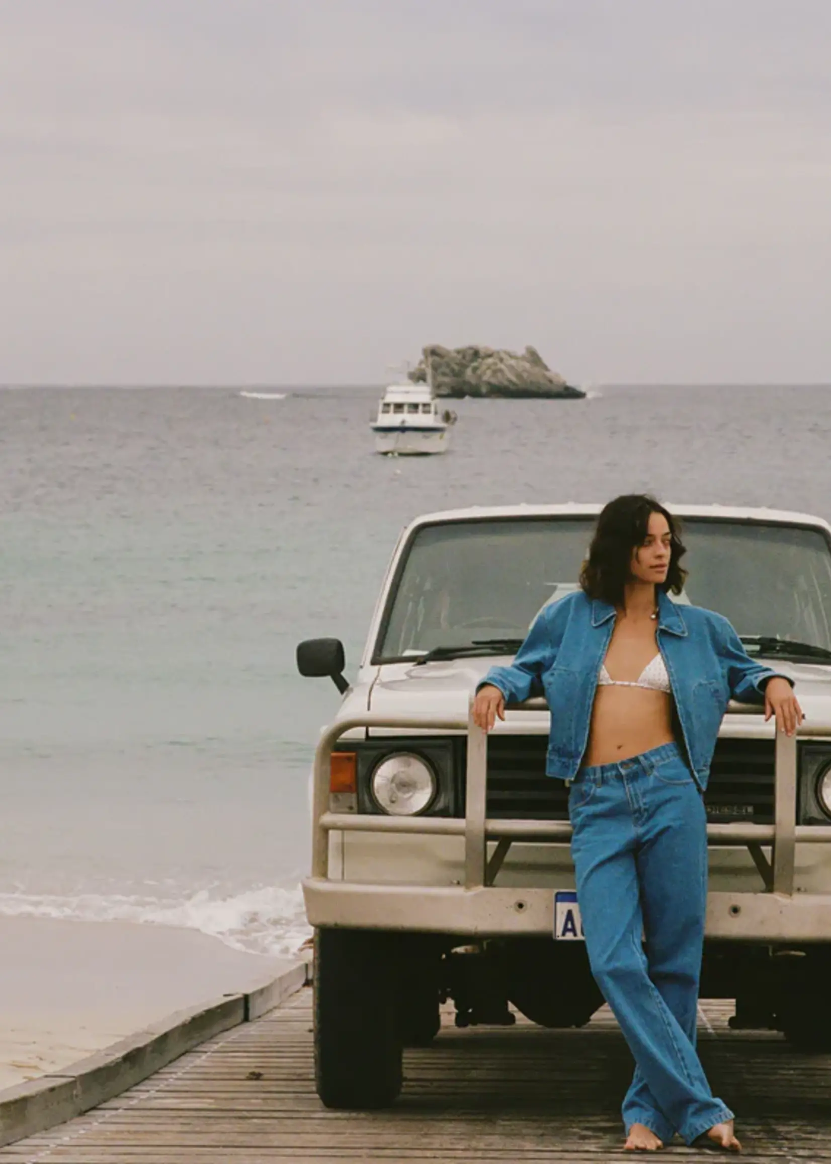 Rhythm Juliet Denim Jacket - Washed Blue