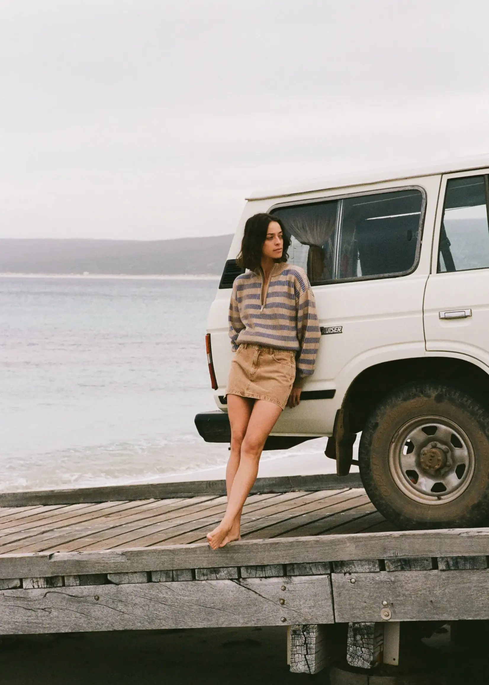 Rhythm Ruby Mini Skirt - Washed Sand