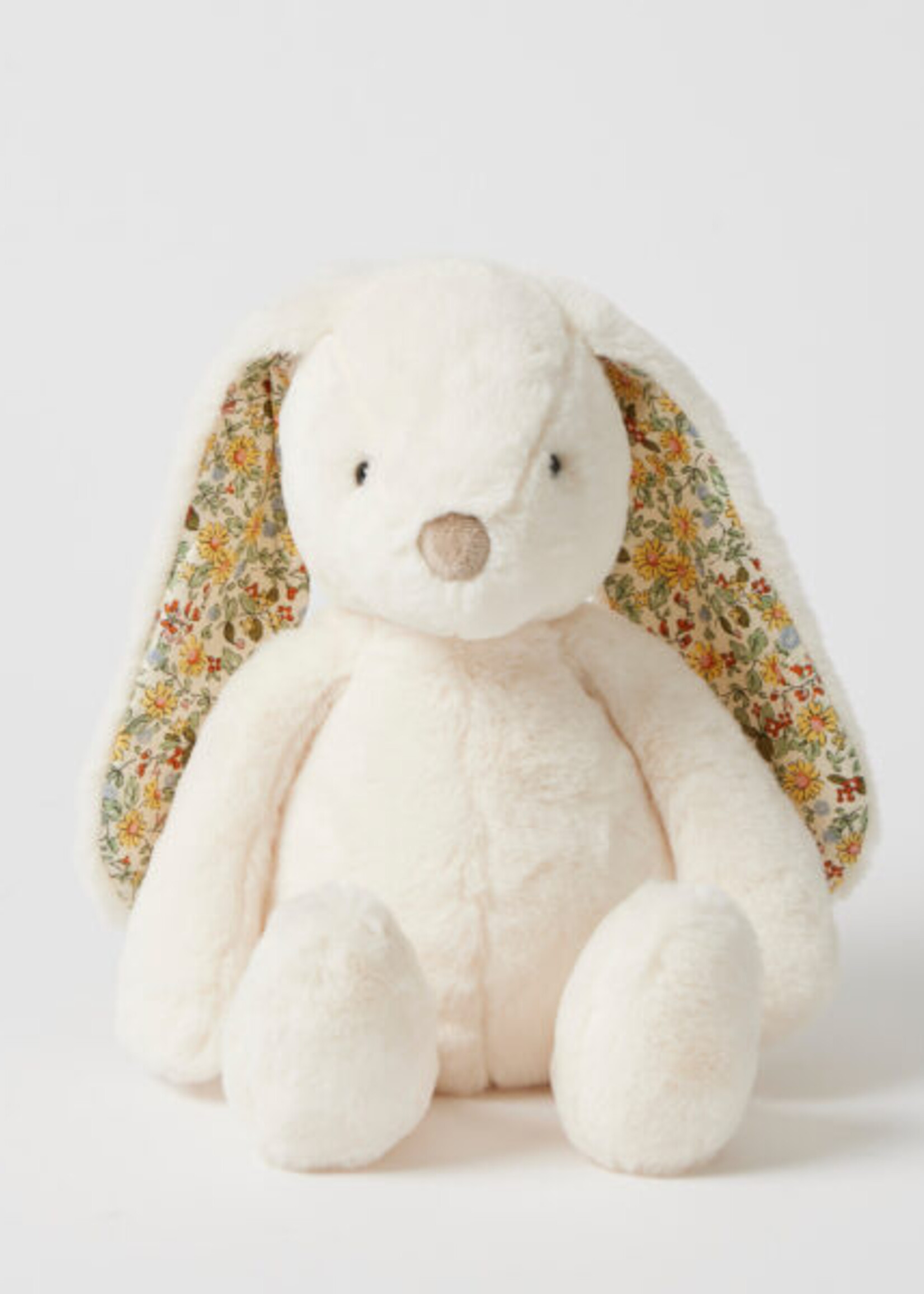 Jiggle & Giggle Floral White Bunny - Medium