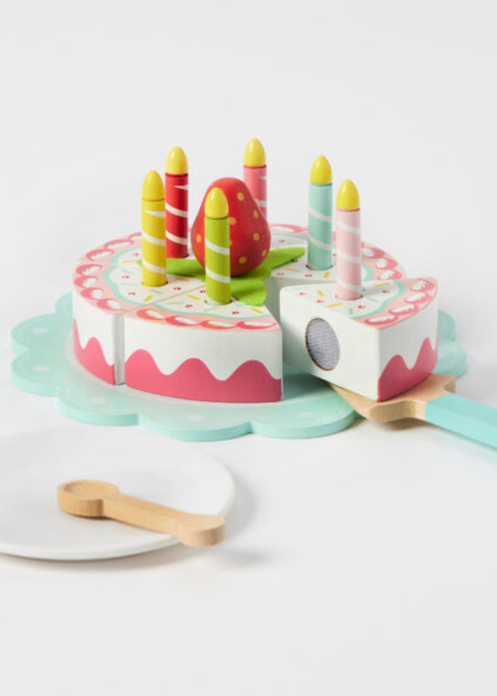 Wooden Birthday Cake