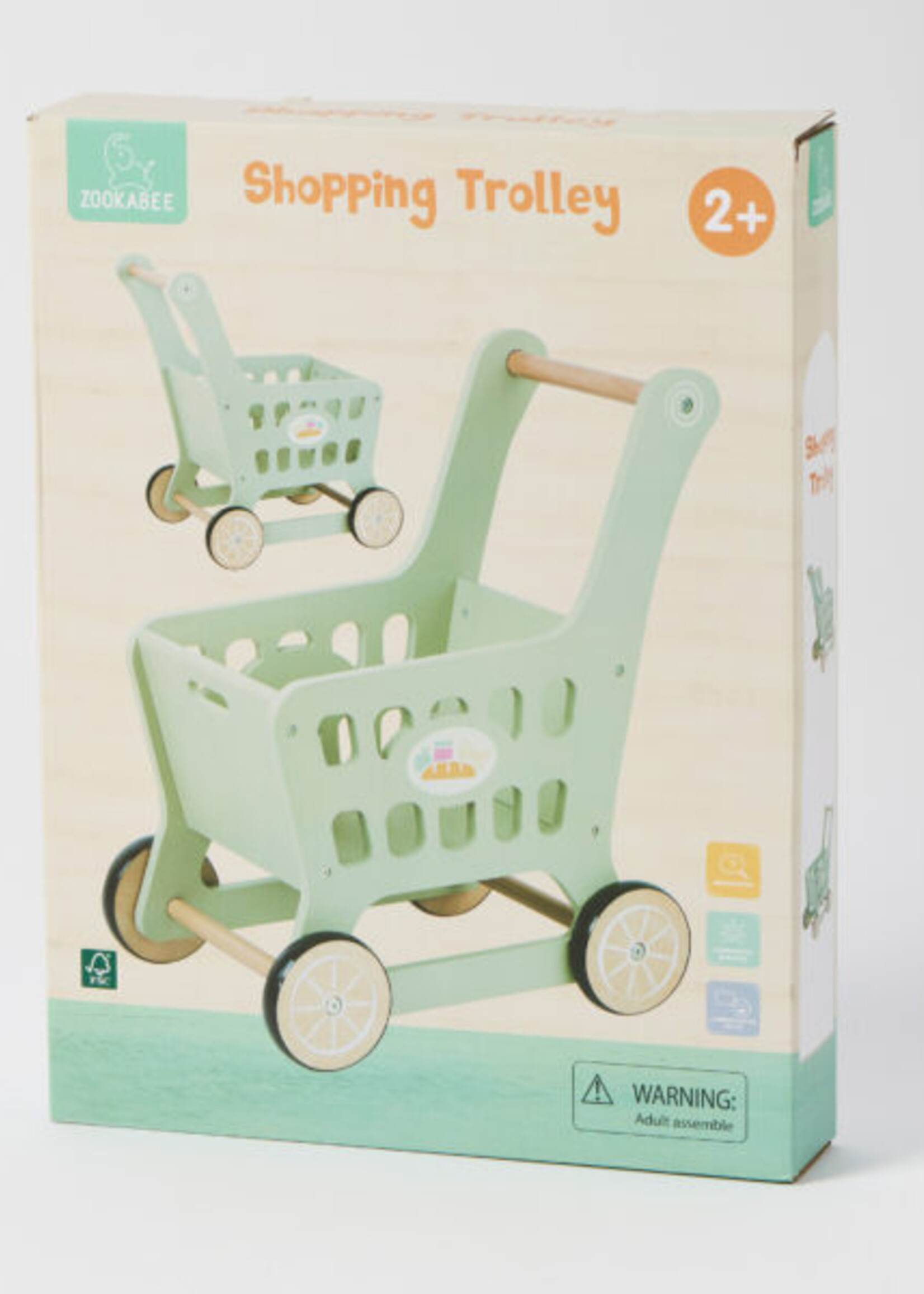 Wooden Shopping Trolley