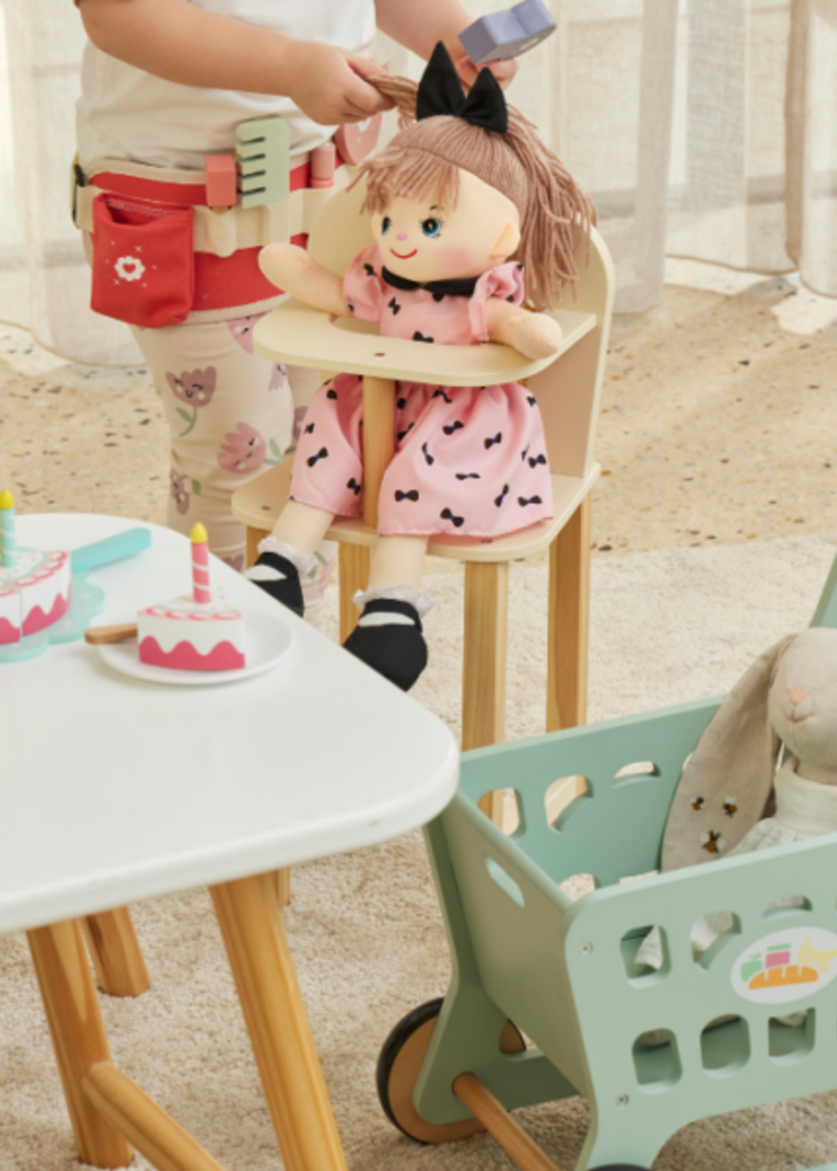 Wooden Shopping Trolley