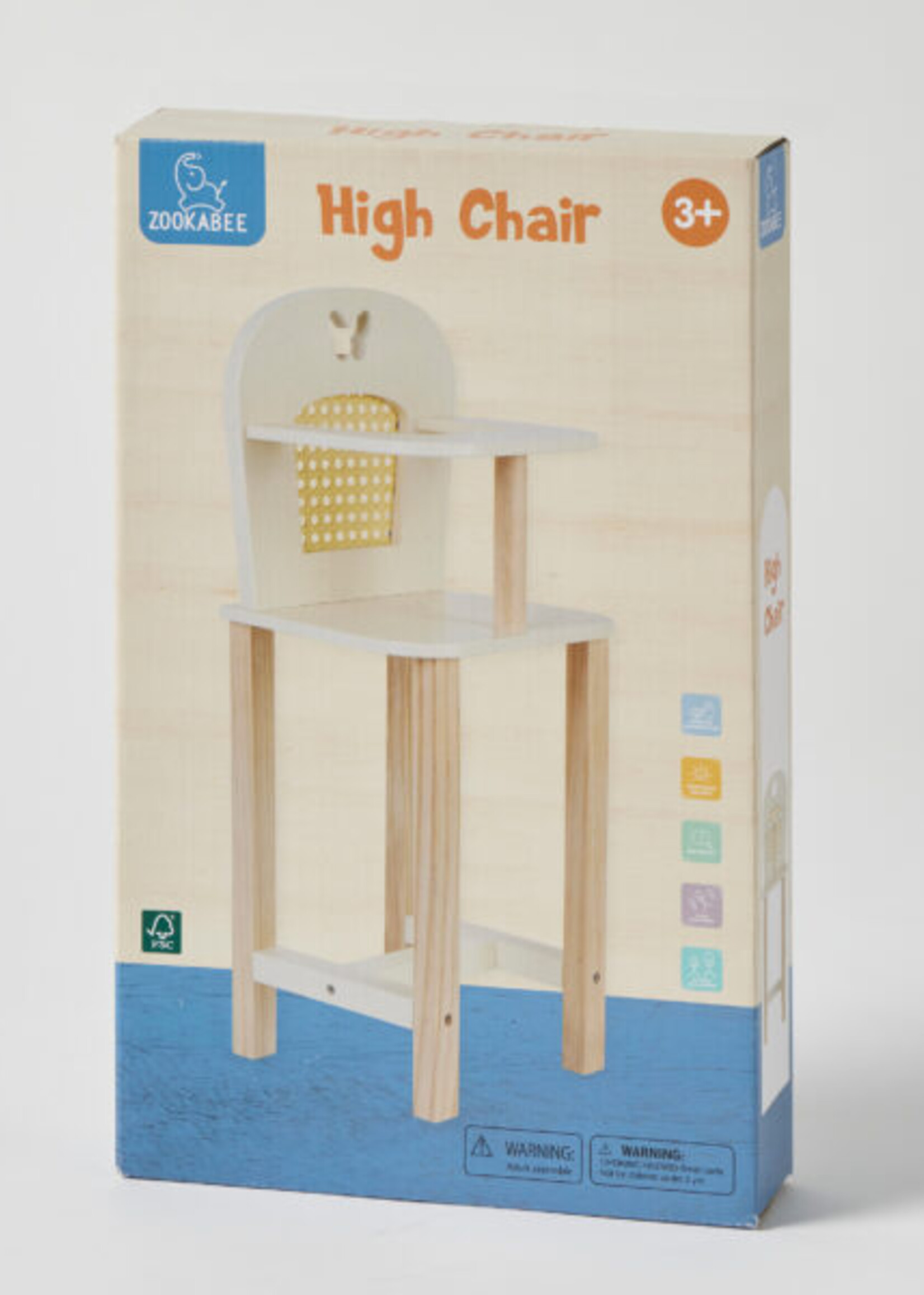 Pilbeam Wooden Doll High Chair