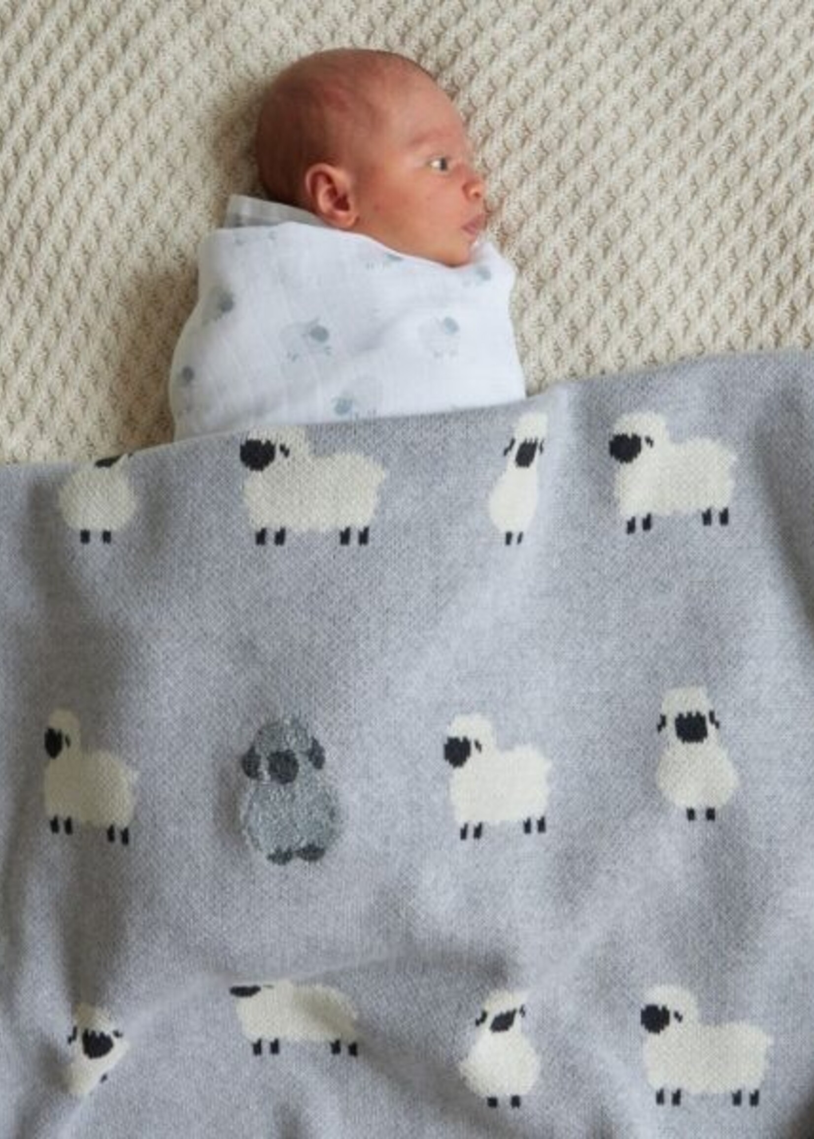 Jiggle & Giggle Little Meadows Knitted Baby Blanket
