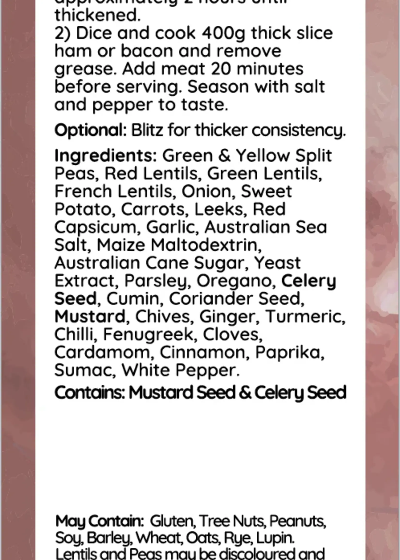 Gourment Taste Creations Split Pea Soup Mix - 400g