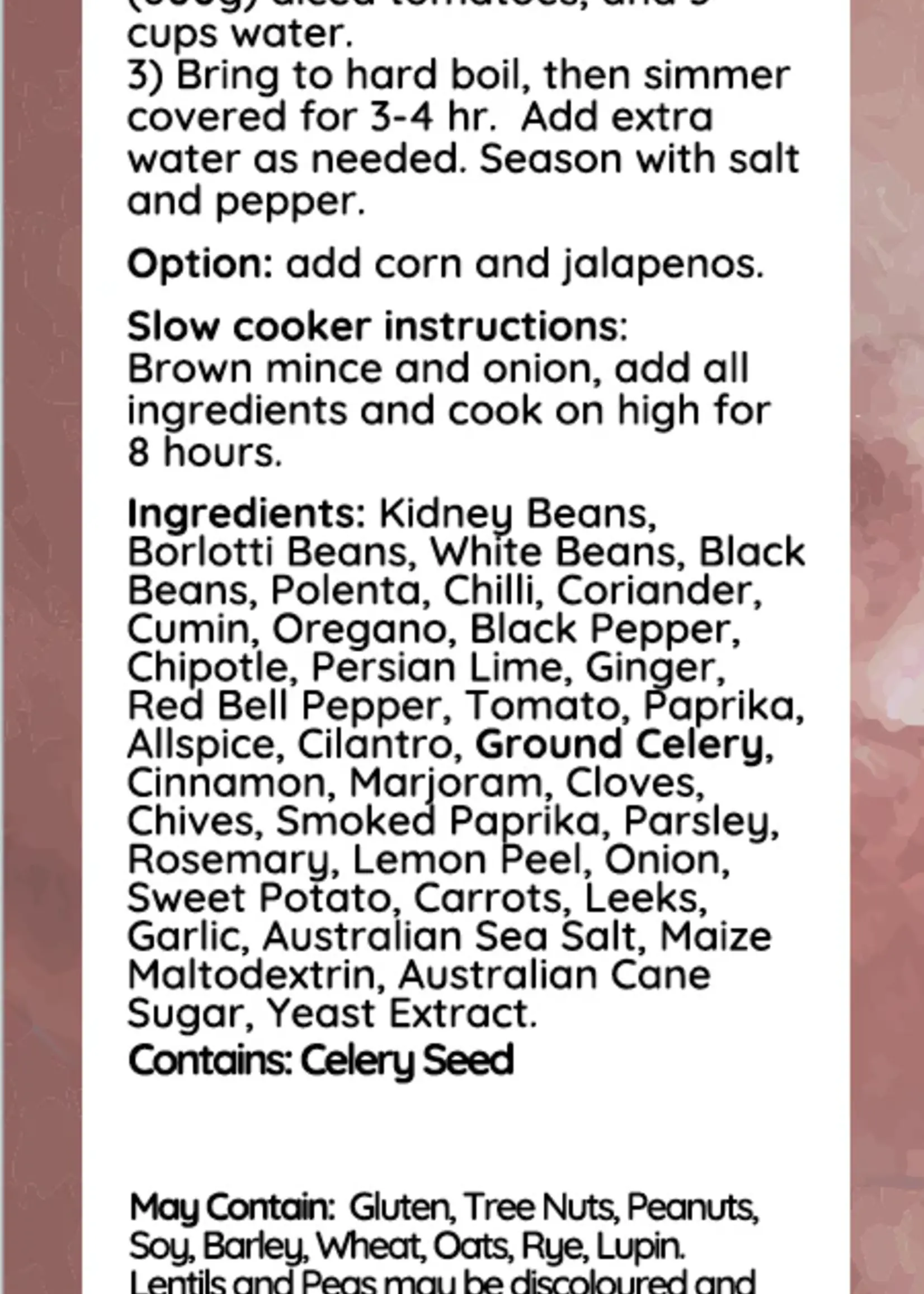Gourment Taste Creations Tex Mex Chilli Mix - 400g