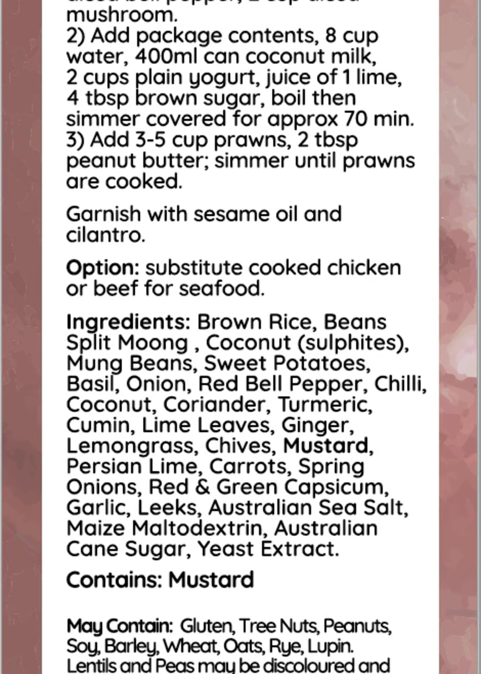Gourment Taste Creations Thai Curry Soup Mix - 400g