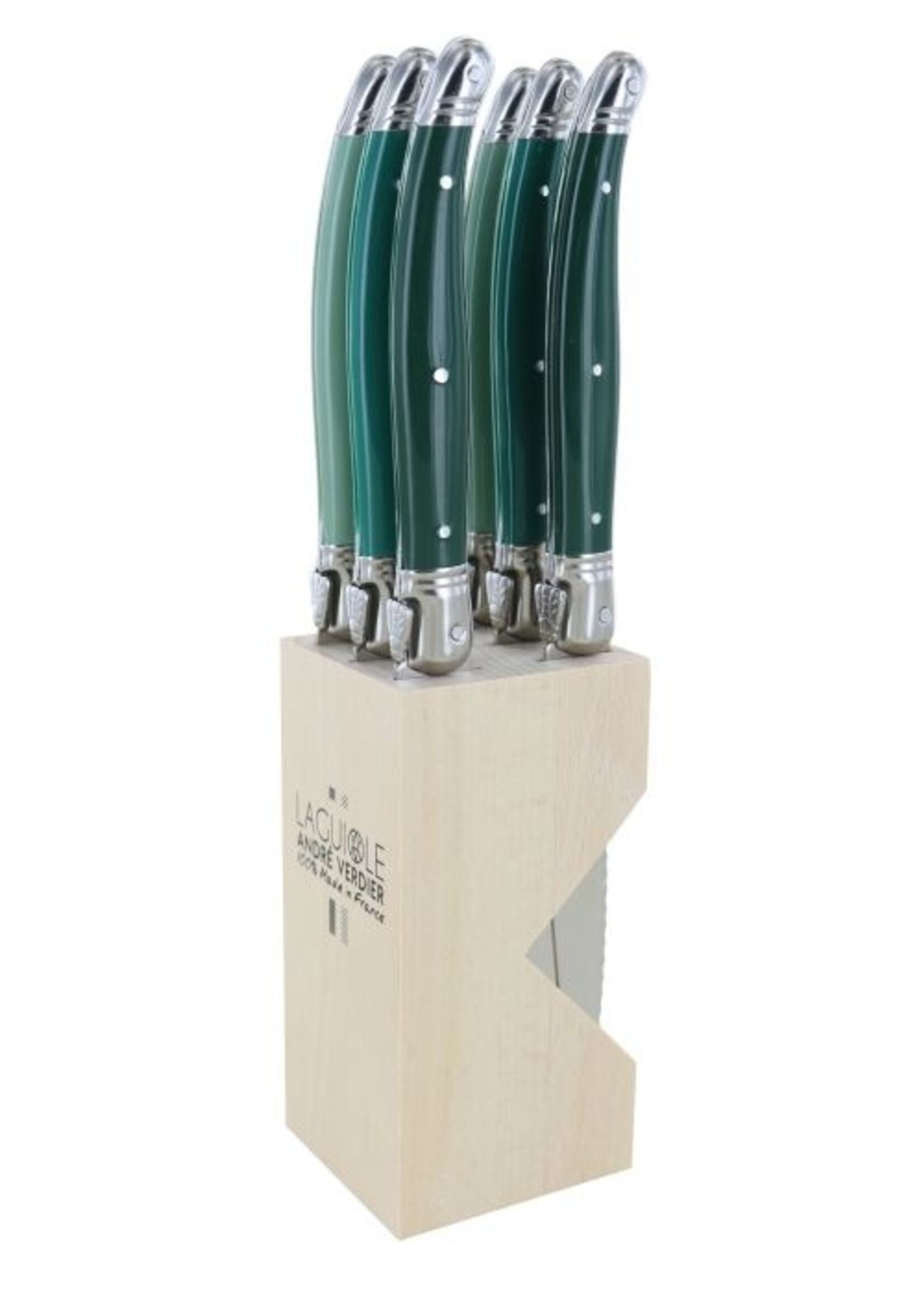 Debutant Serrated Knife Set/6 Forest