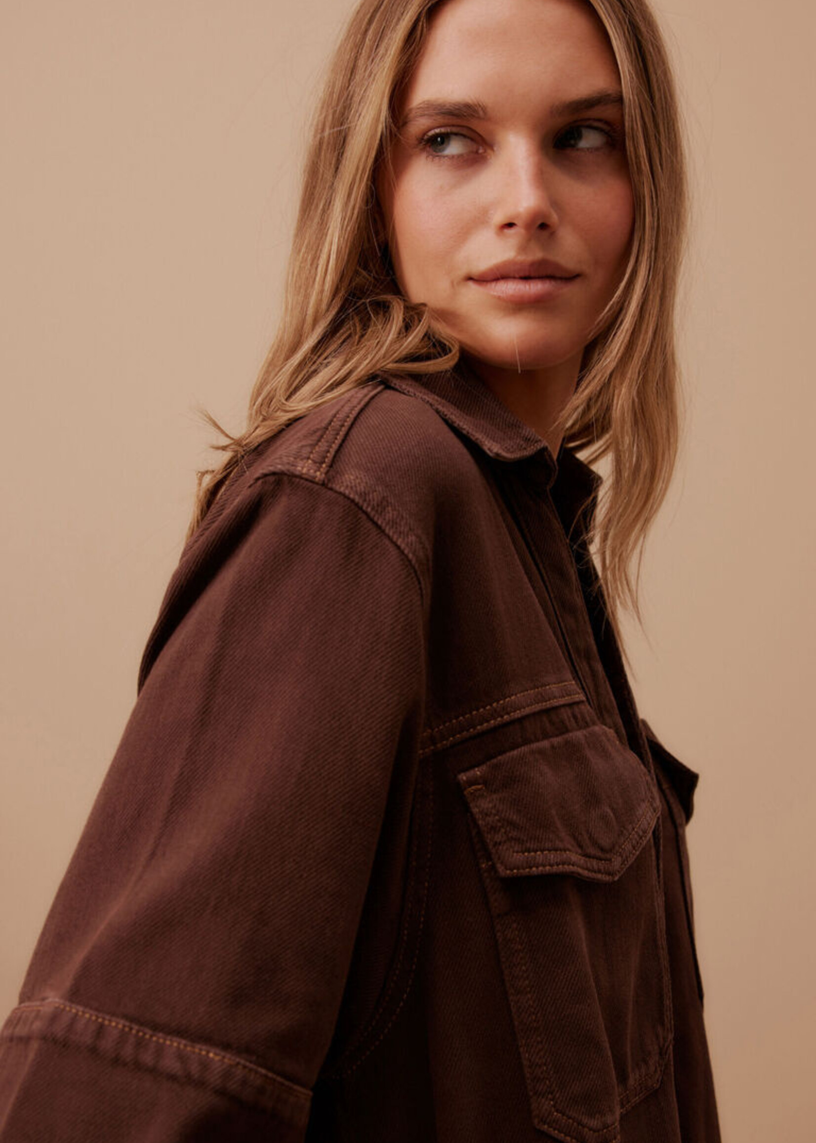 Ceres Life Relaxed Shirt Dress - Chocolate
