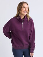 Foxwood College Zip Crew -Plum