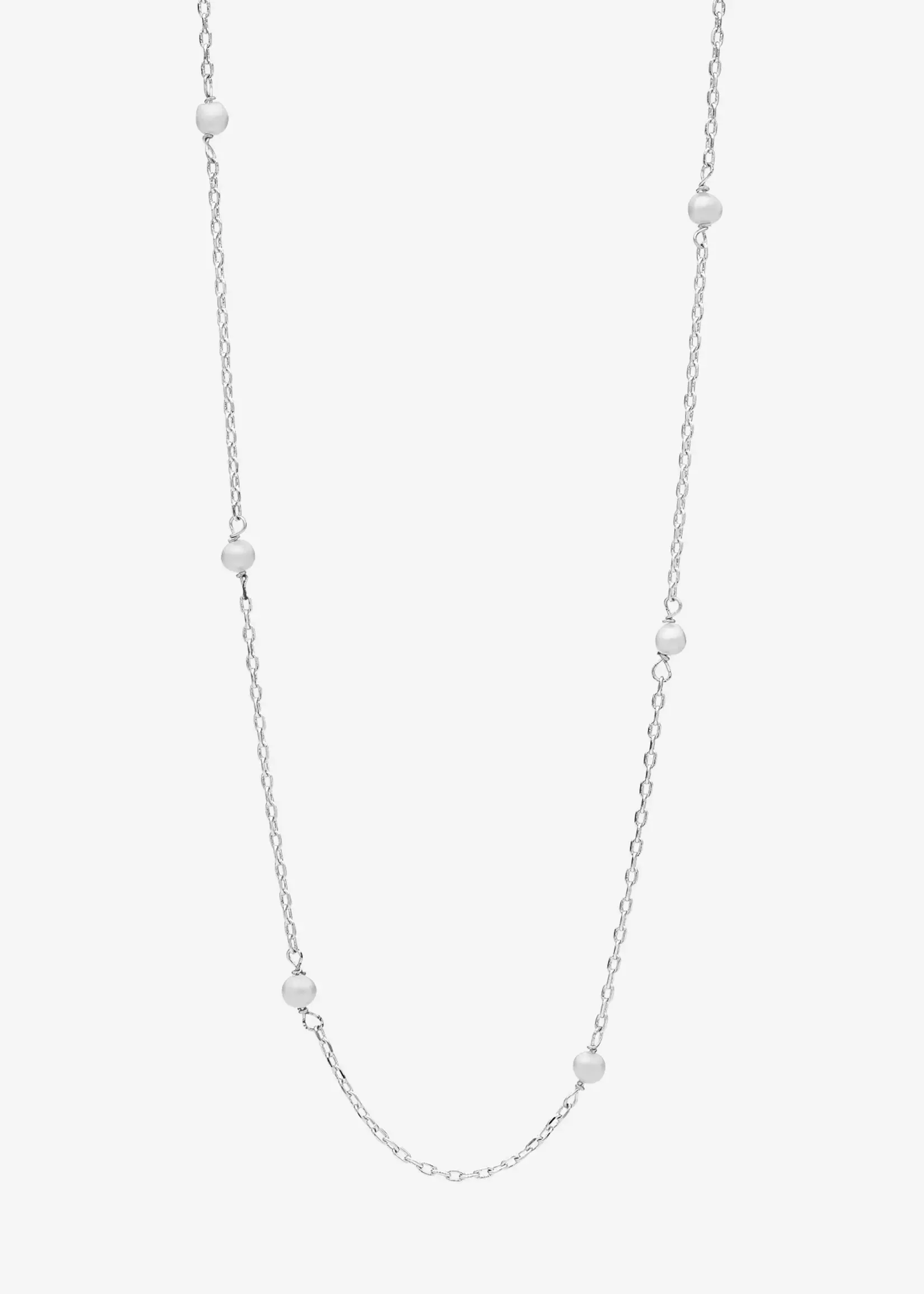 Liberte Lilibet Silver Pearl Necklace