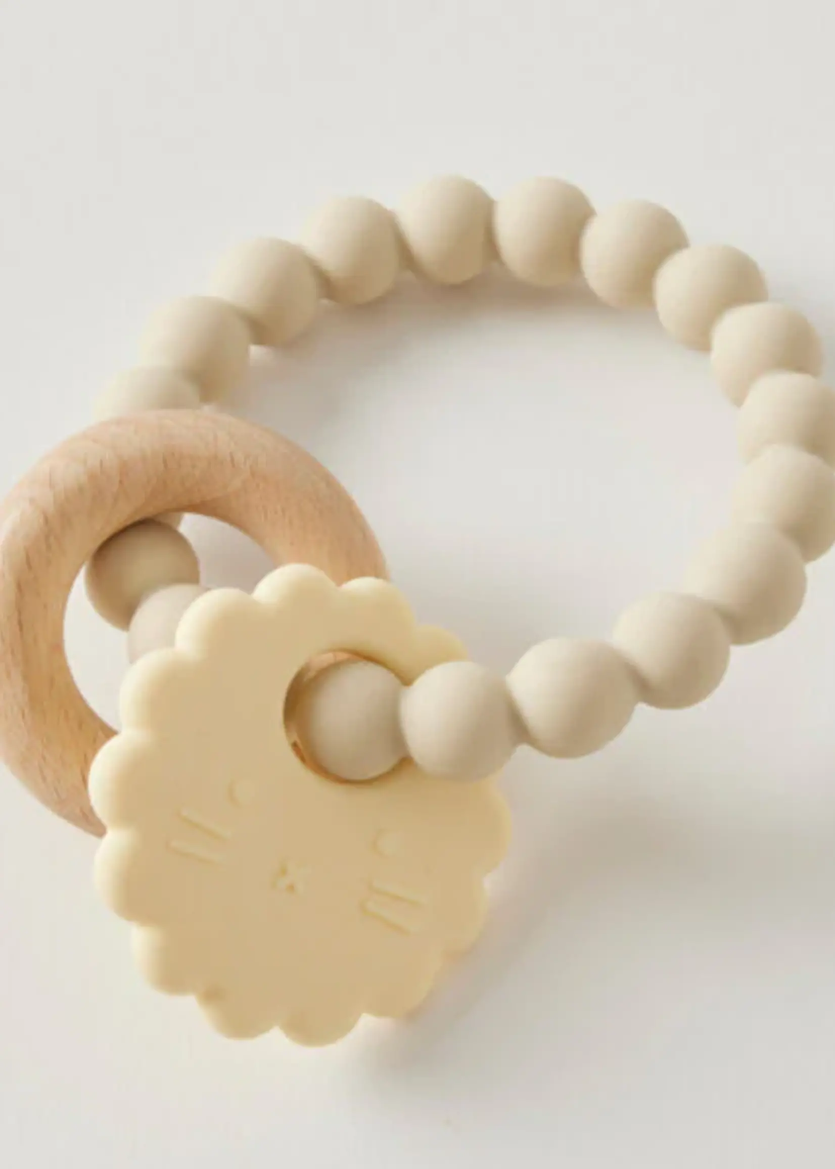 Jiggle & Giggle Wren Silicone & Wood Teether 3 Asst Designs