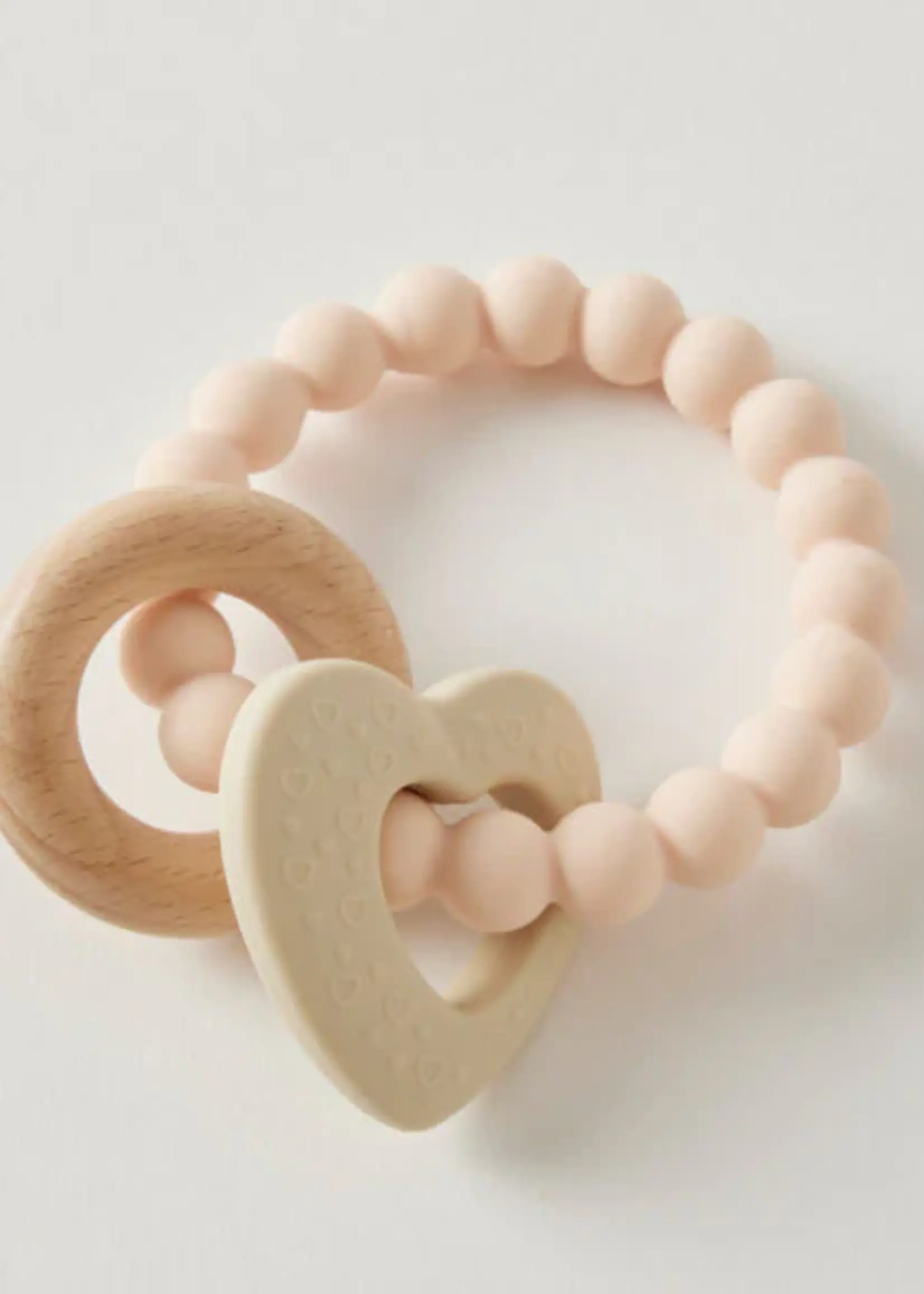 Jiggle & Giggle Wren Silicone & Wood Teether 3 Asst Designs