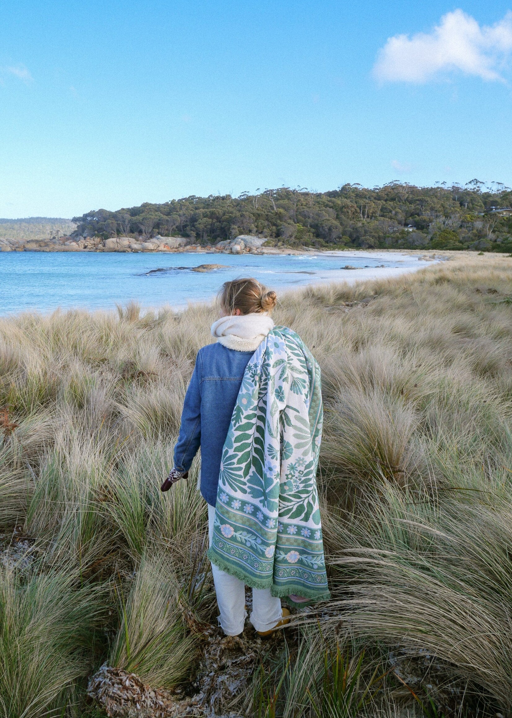 Salty Aura The Dahlia Green Rug