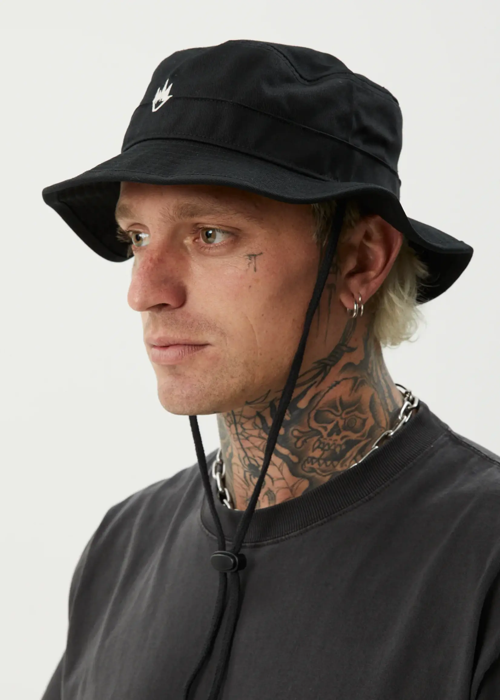 Flame Bucket Hat - Black