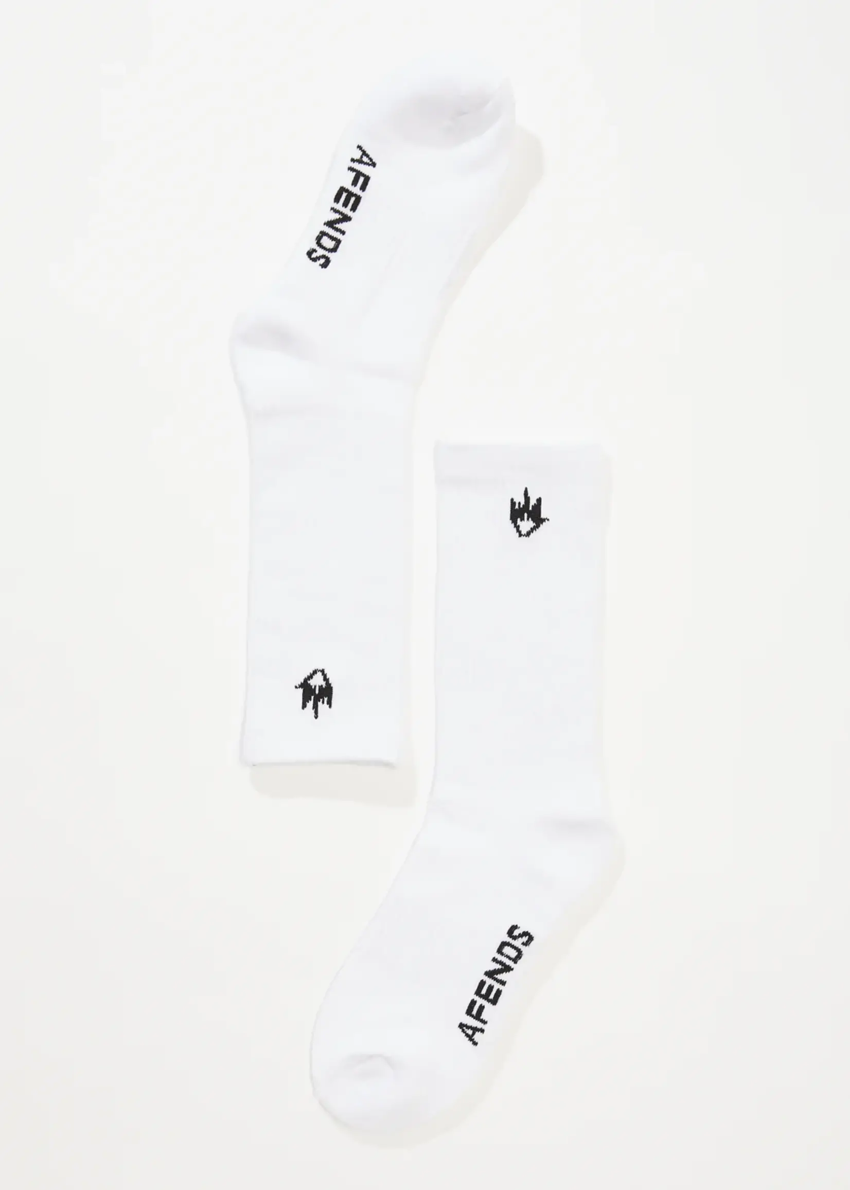 Flame Socks 3 Pack - White