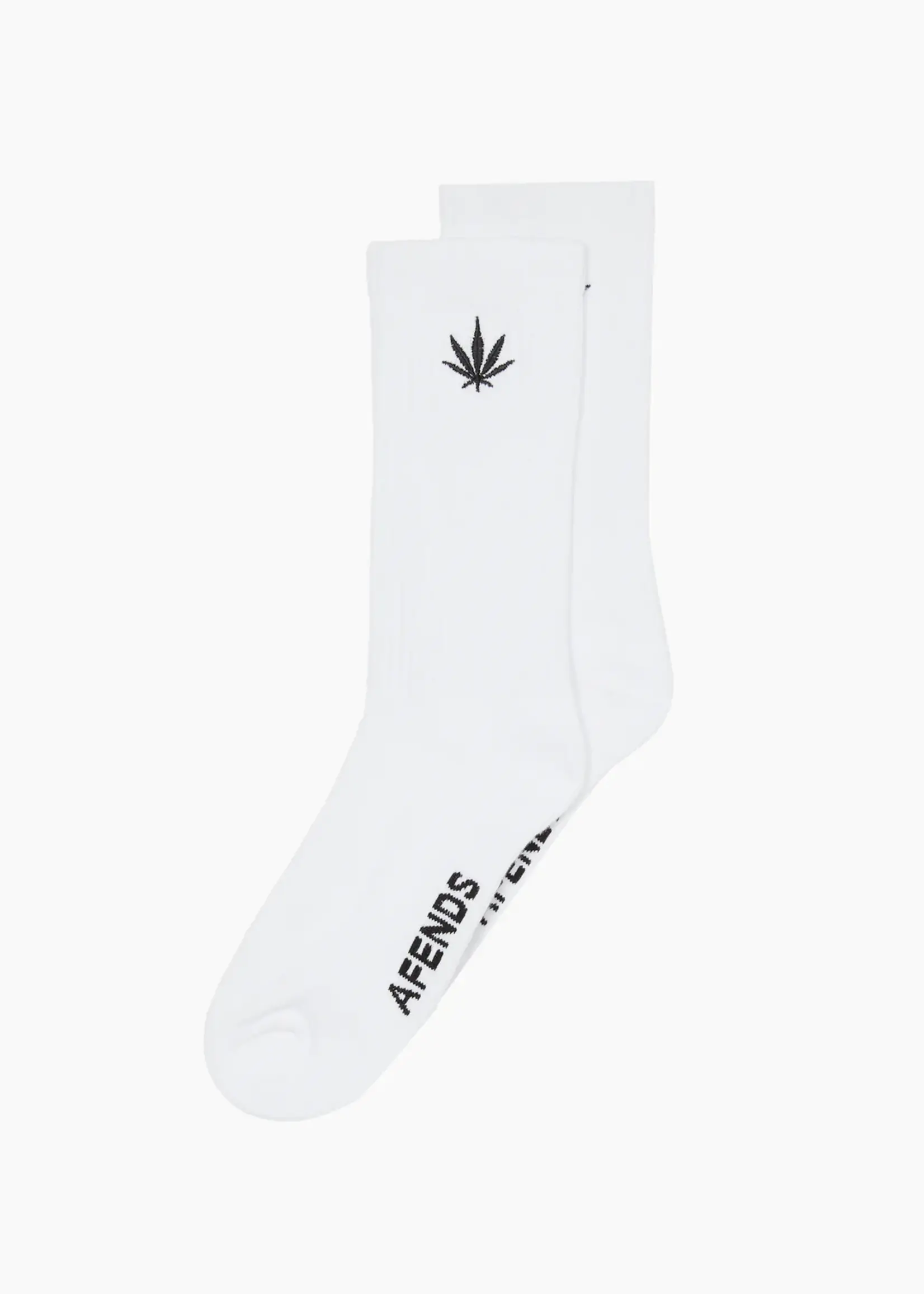 Afends Happy Socks 1 Pack - White