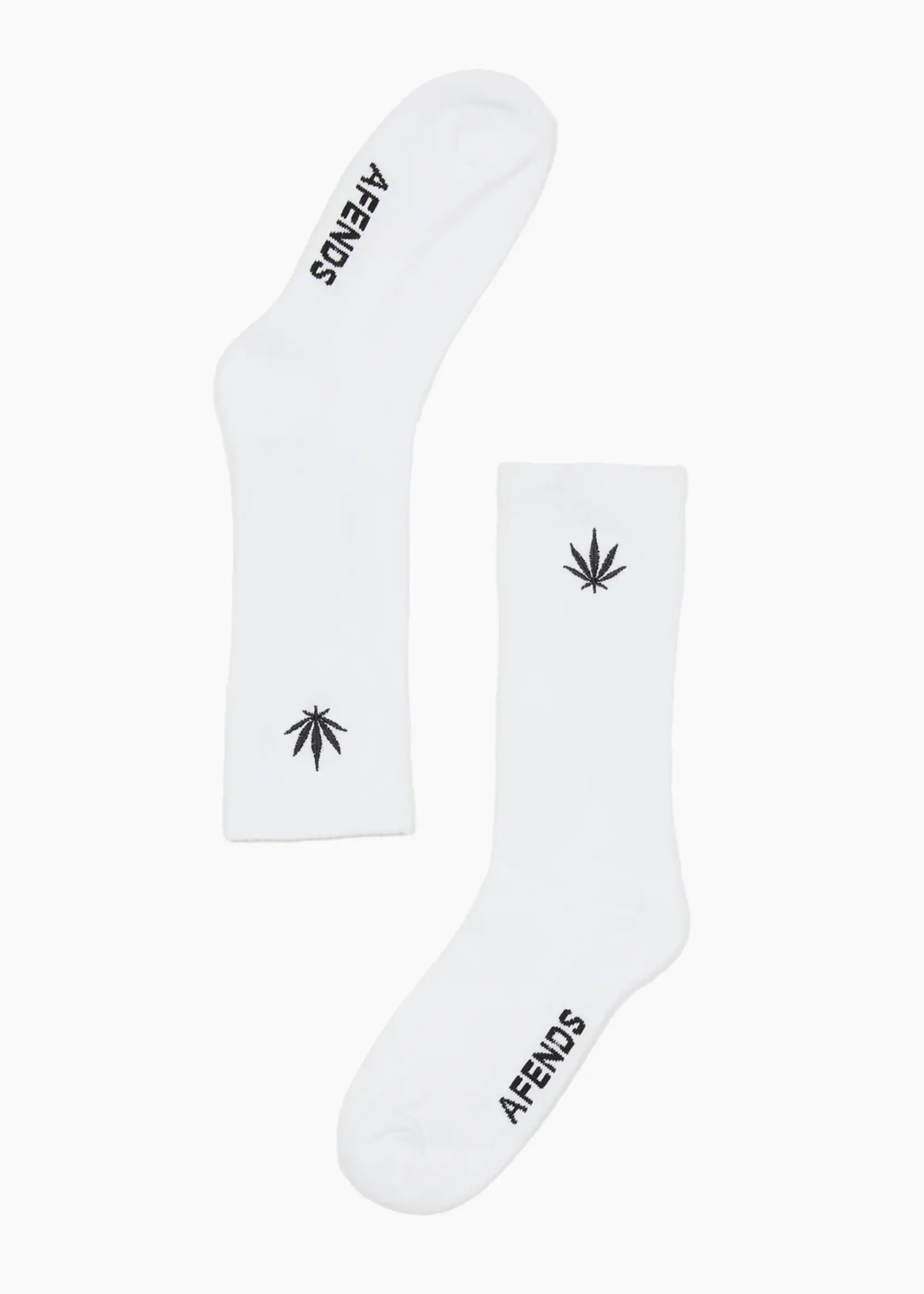 Afends Happy Socks 1 Pack - White