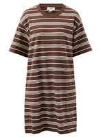 Ceres Life Cleo Mini Terry Dress - Choc White Stripe