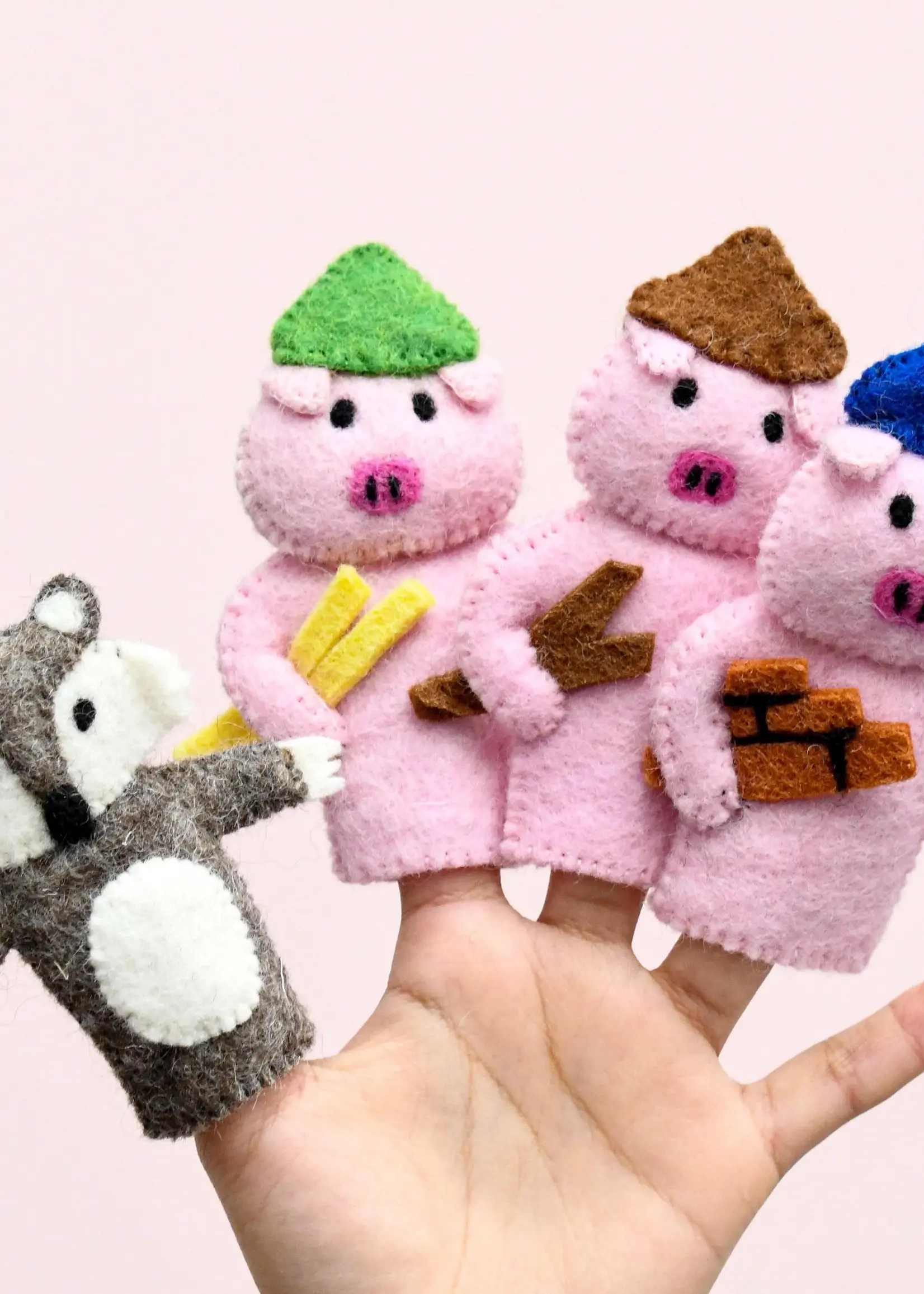 The Three Little Pigs - Finger Puppet Set
