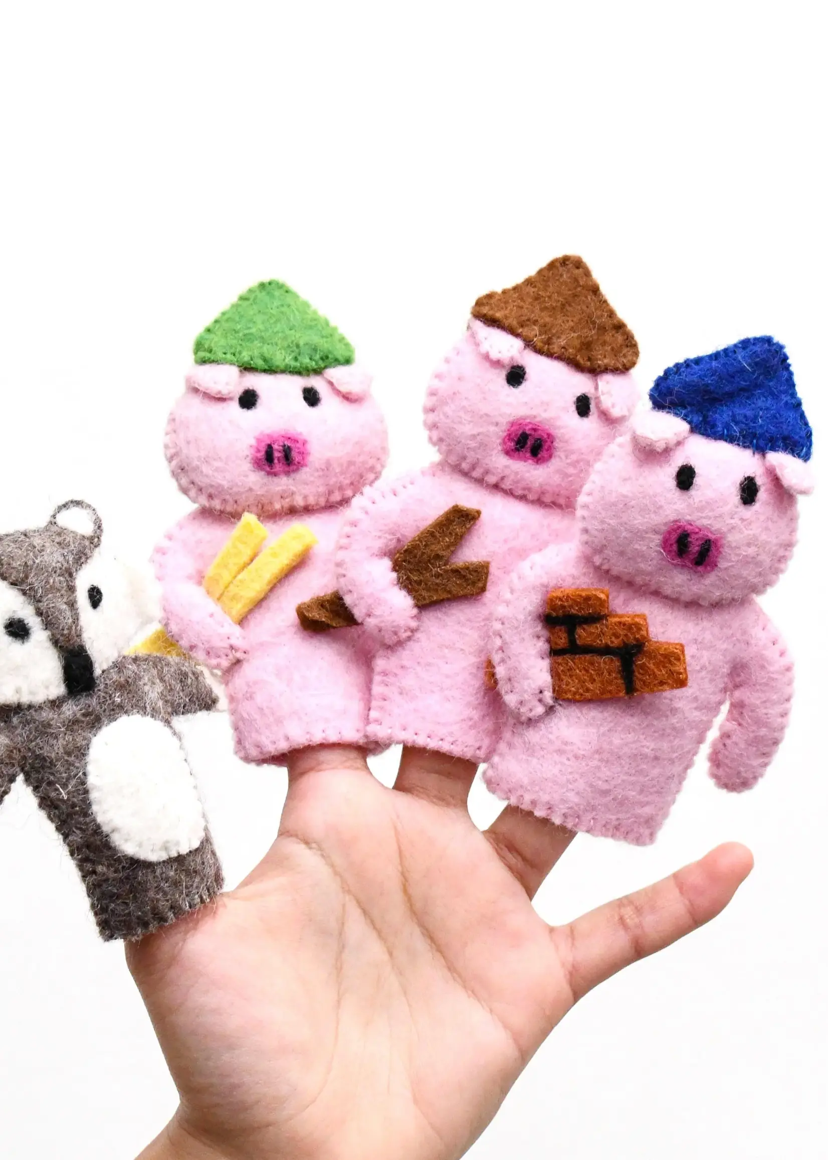 The Three Little Pigs - Finger Puppet Set