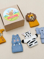 Safari Animals - Finger Puppet Set