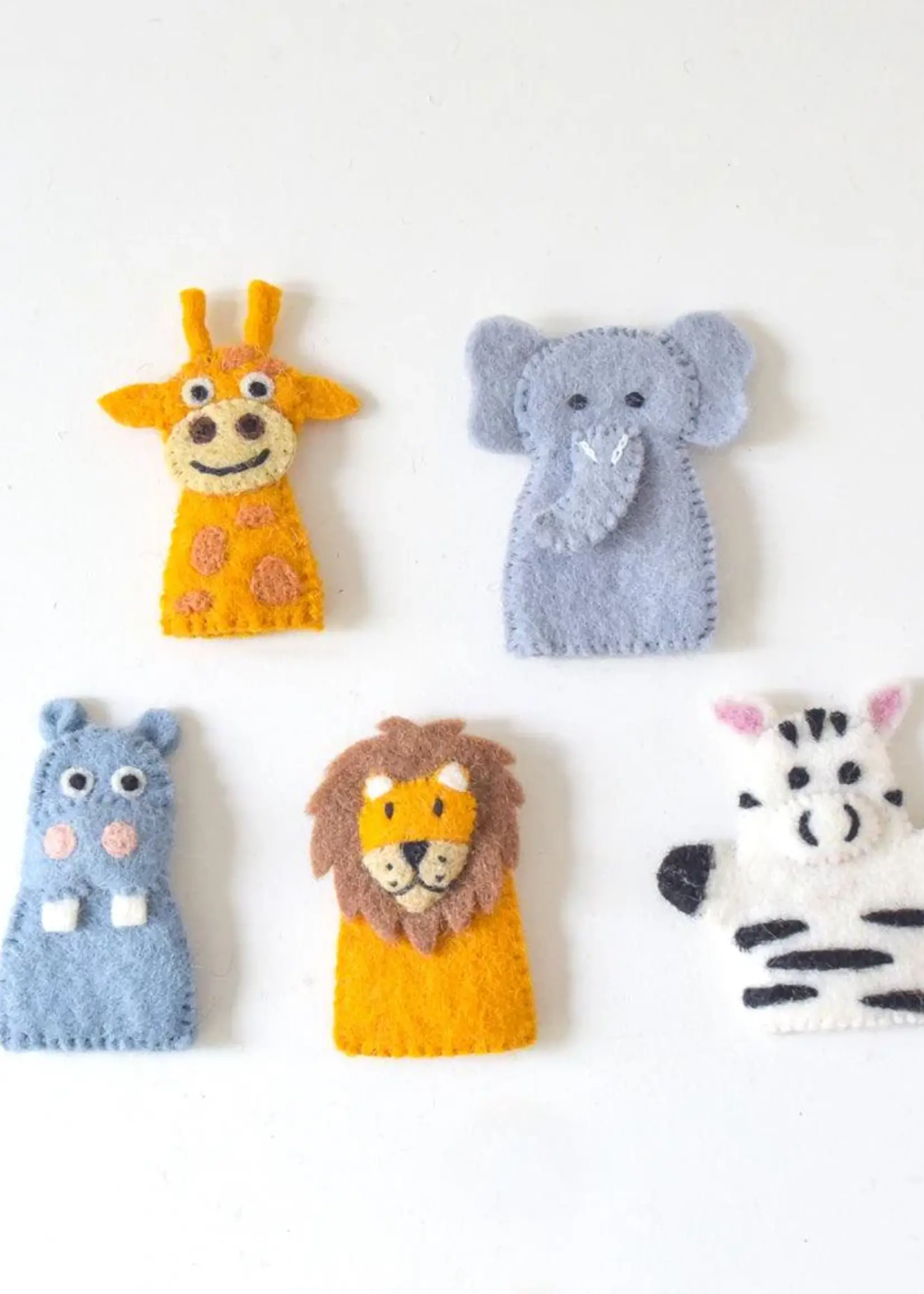 Safari Animals - Finger Puppet Set