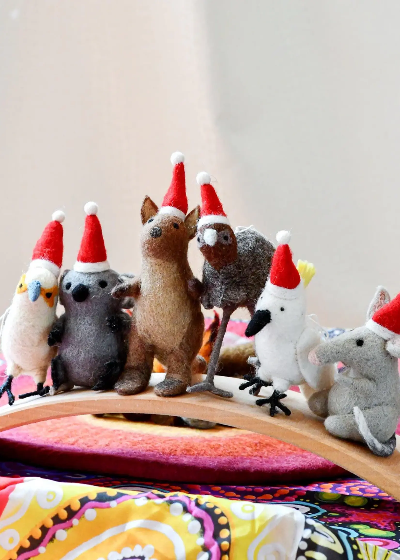 Felt Australian Emu Christmas Ornament