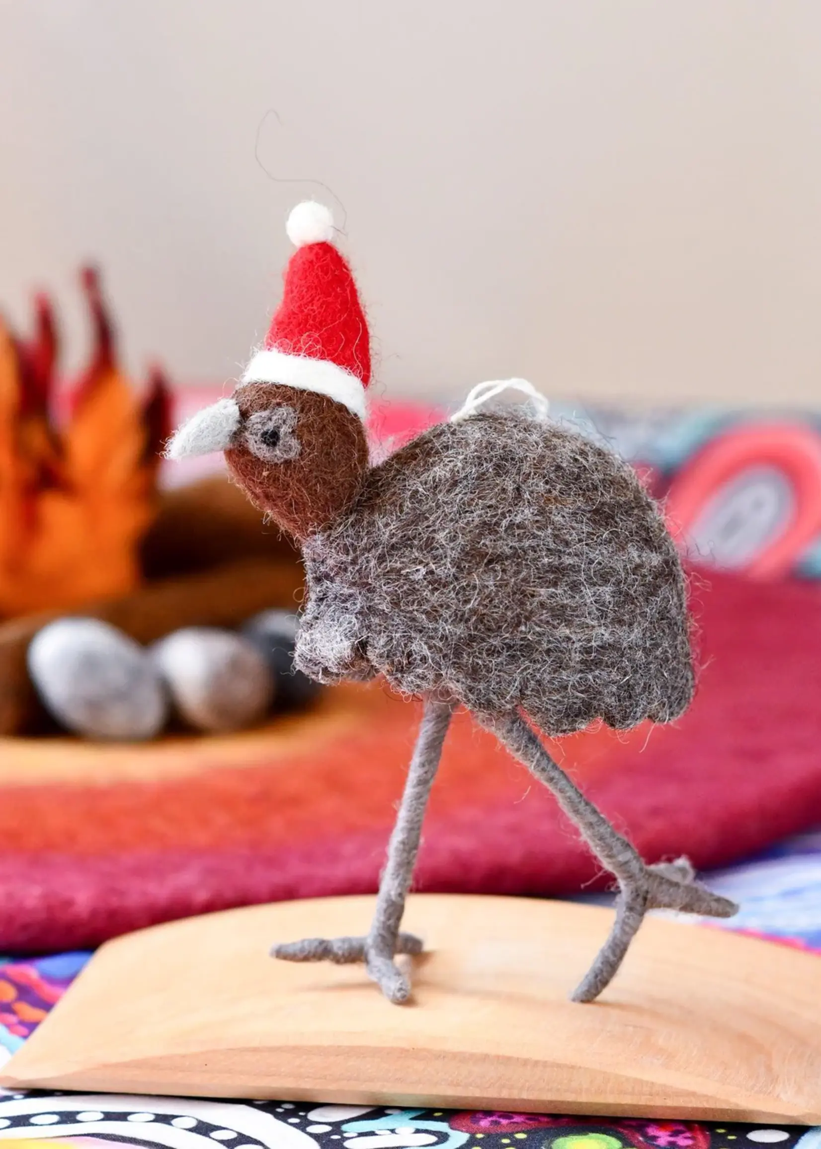 Felt Australian Emu Christmas Ornament