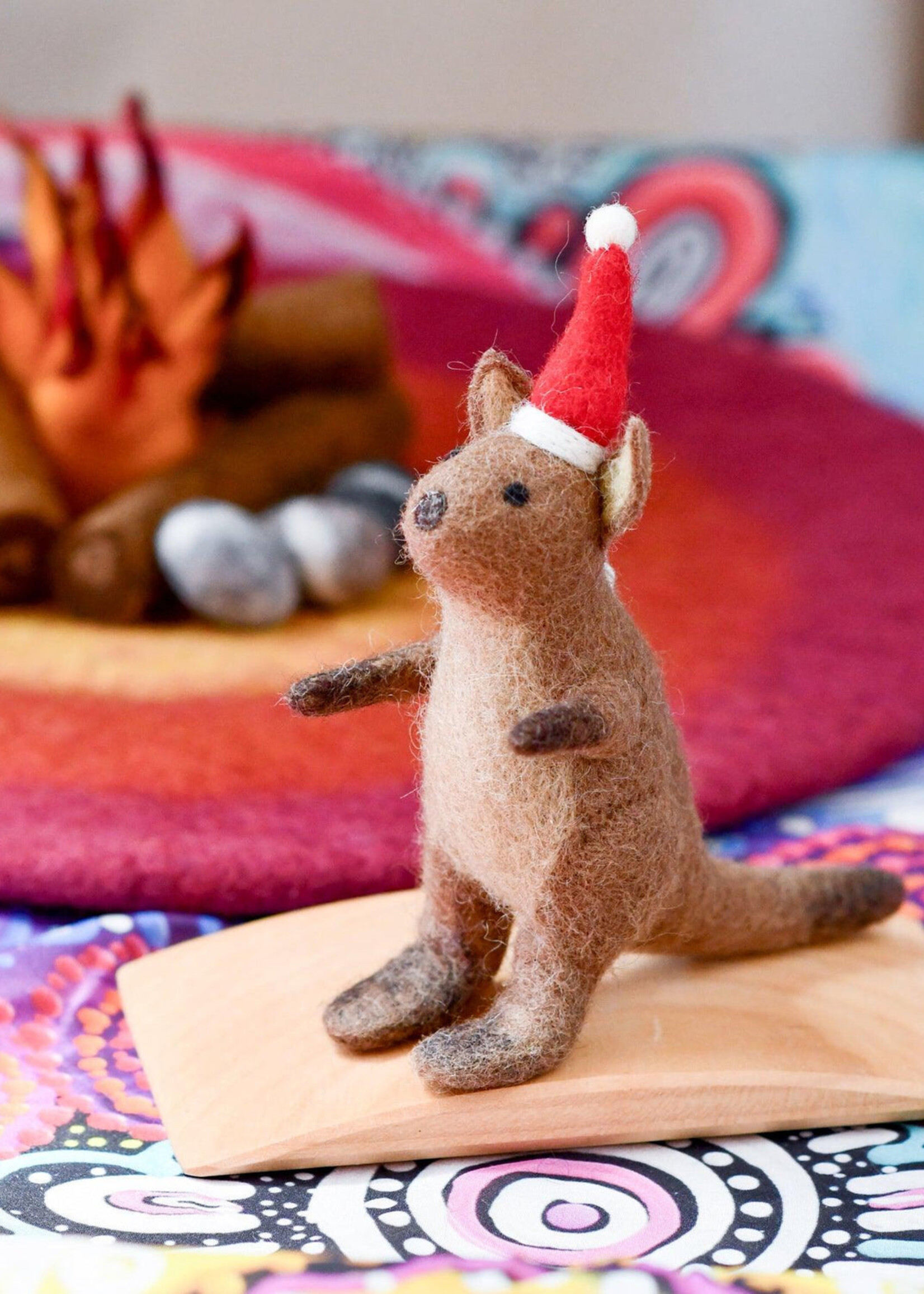 Felt Australian Kangaroo Christmas Ornament