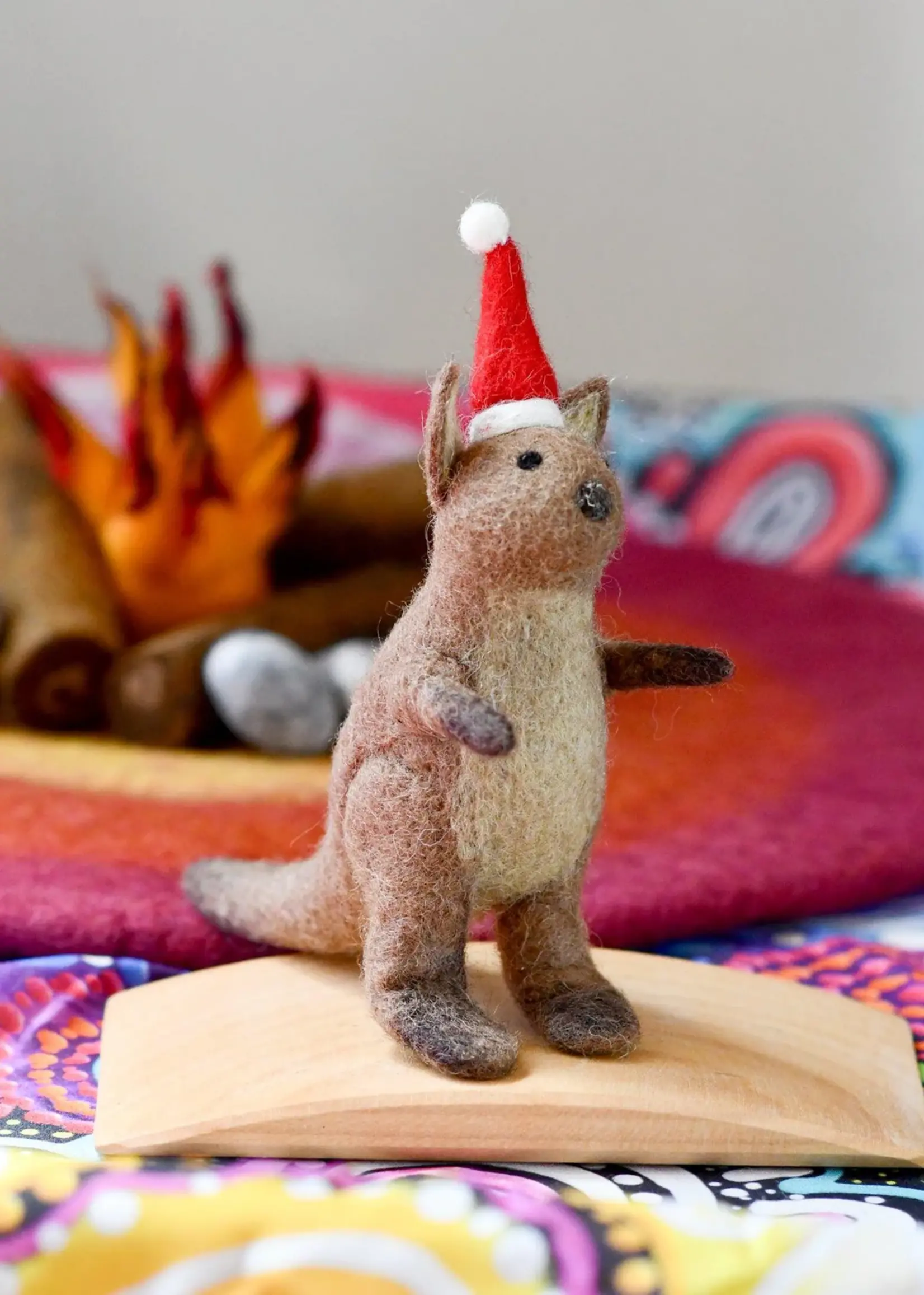 Felt Australian Kangaroo Christmas Ornament