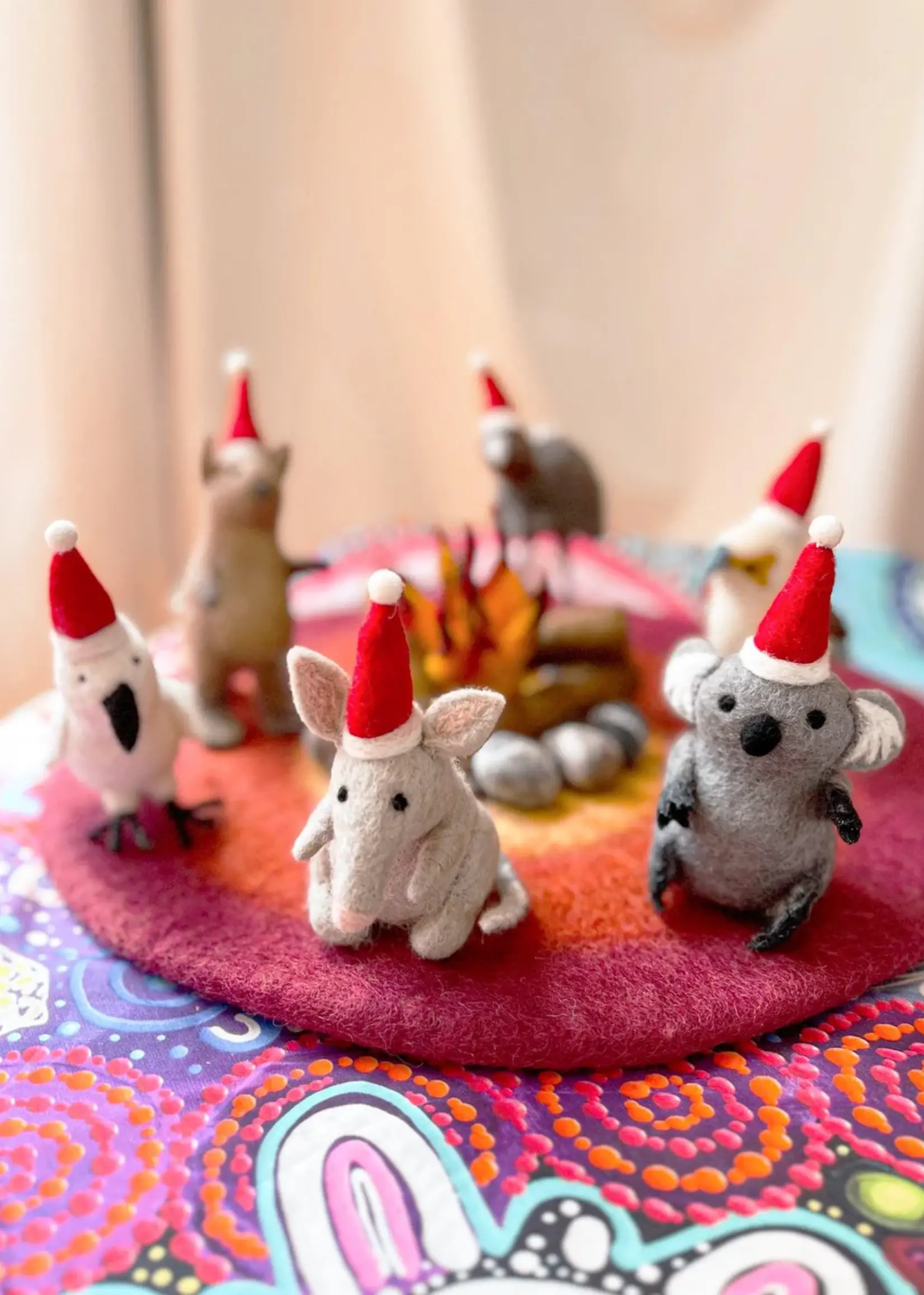 Felt Australian Kookaburra Christmas Ornament