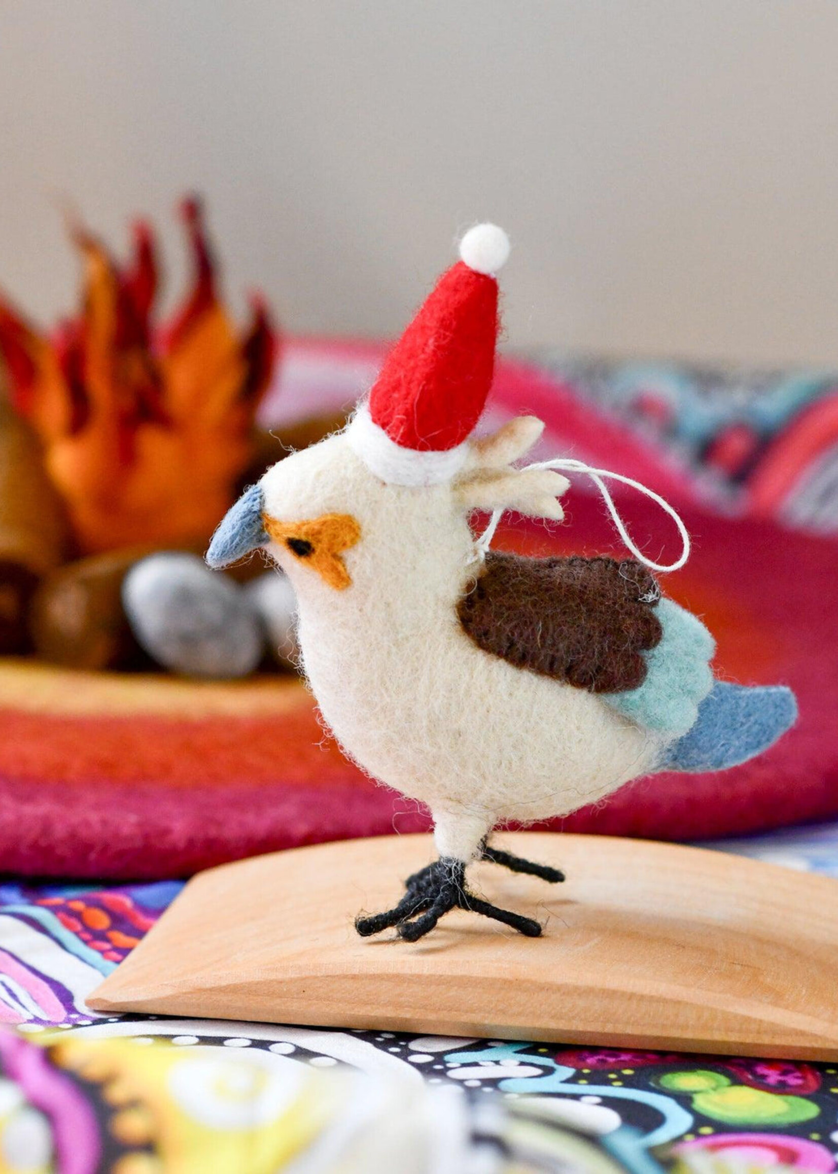 Felt Australian Kookaburra Christmas Ornament