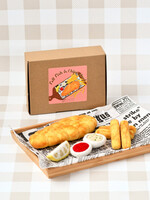 Felt Fish and Chips Stack