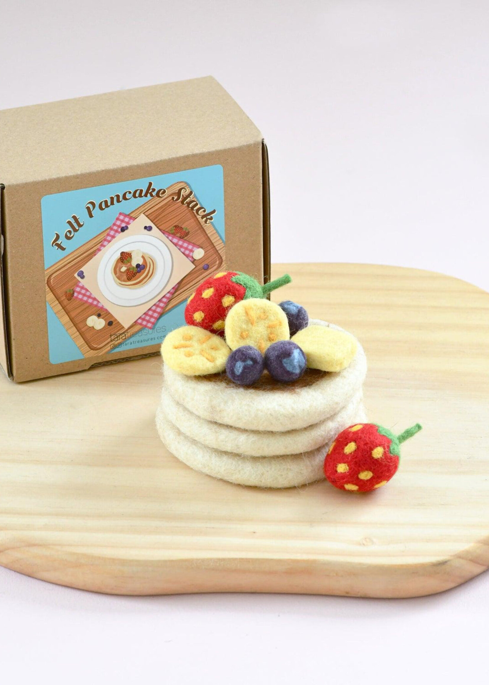 Felt Pancake Stack Play Food Set