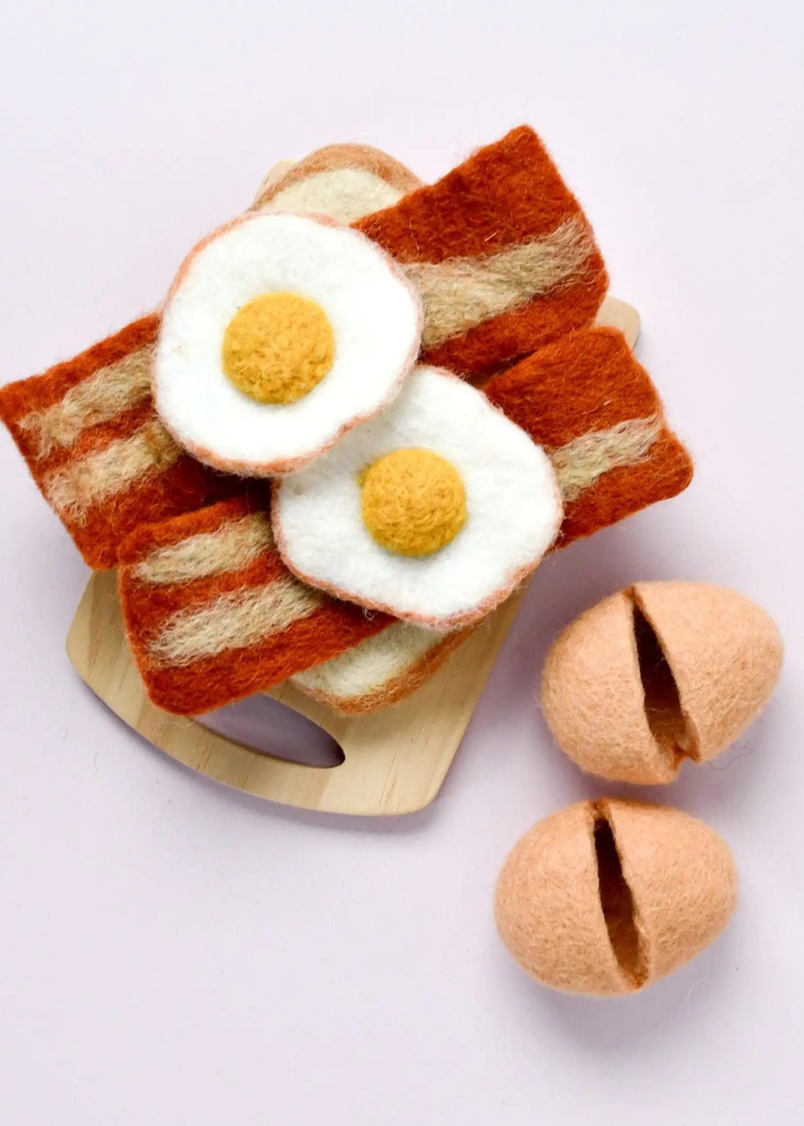 Felt Bacon and Eggs Breakfast Set