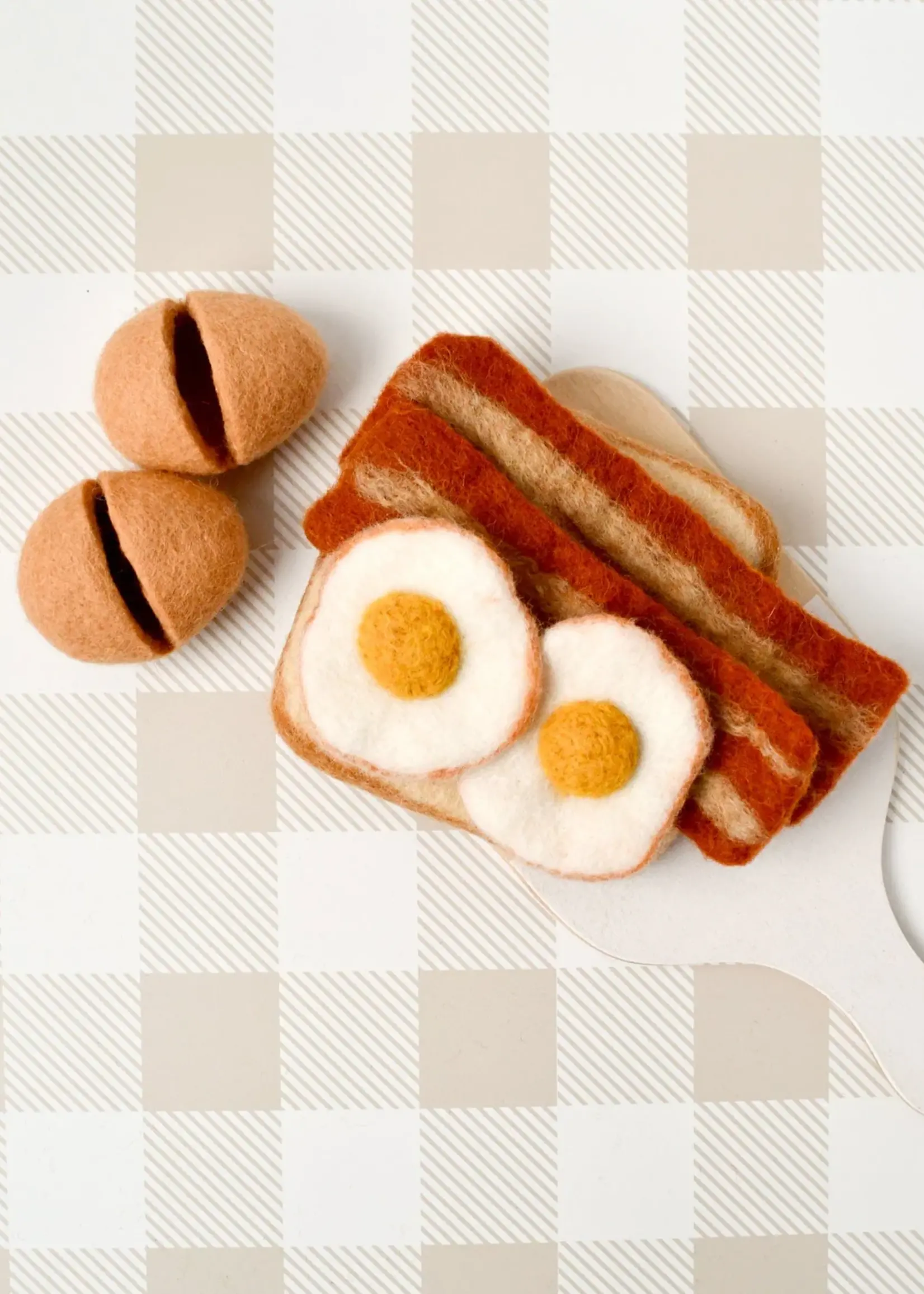 Felt Bacon and Eggs Breakfast Set