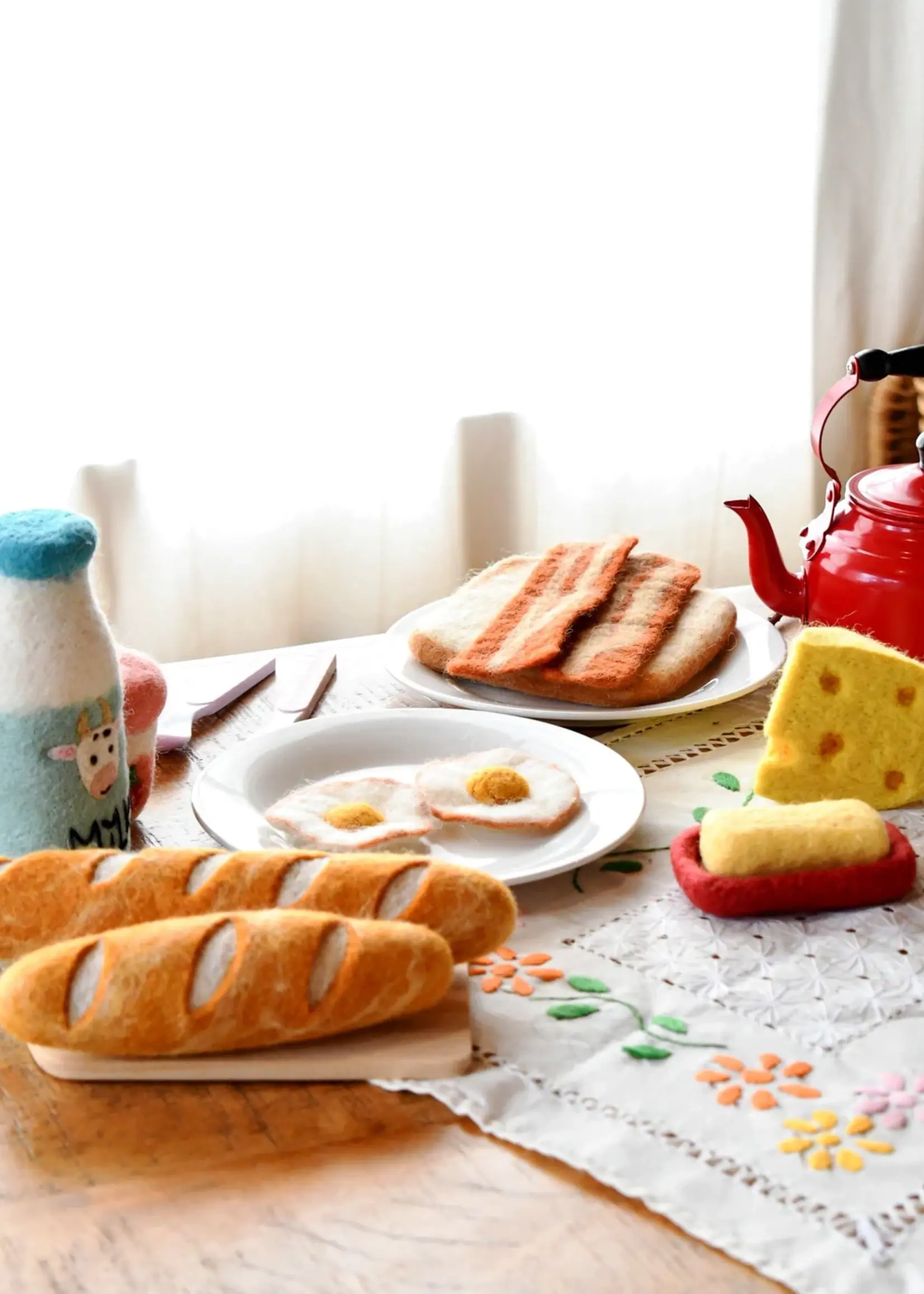 Felt Bacon and Eggs Breakfast Set
