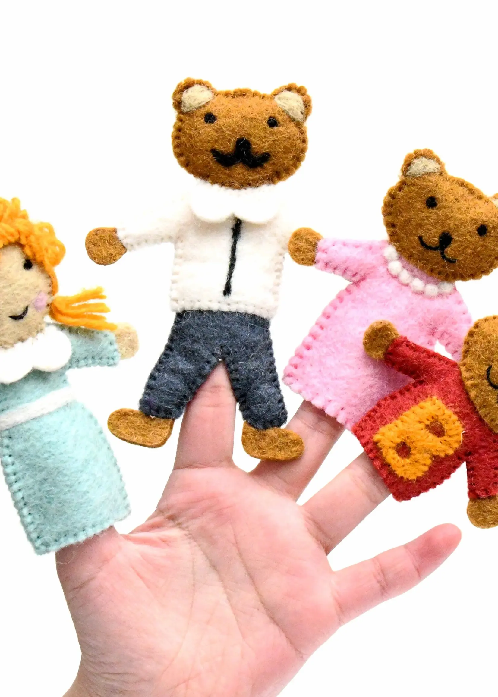 Goldilocks and The Three Bears - Finger Puppet Set