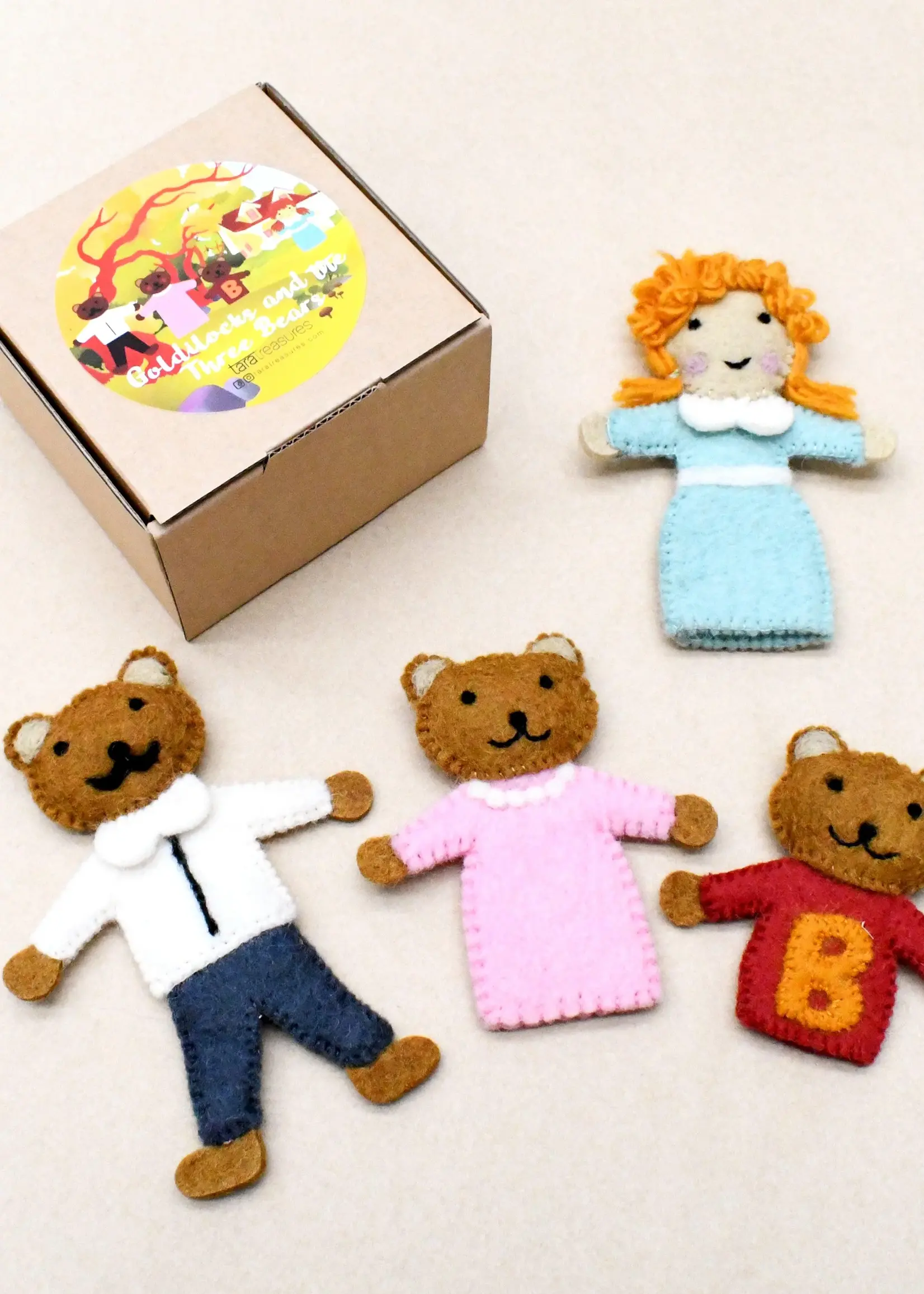 Goldilocks and The Three Bears - Finger Puppet Set