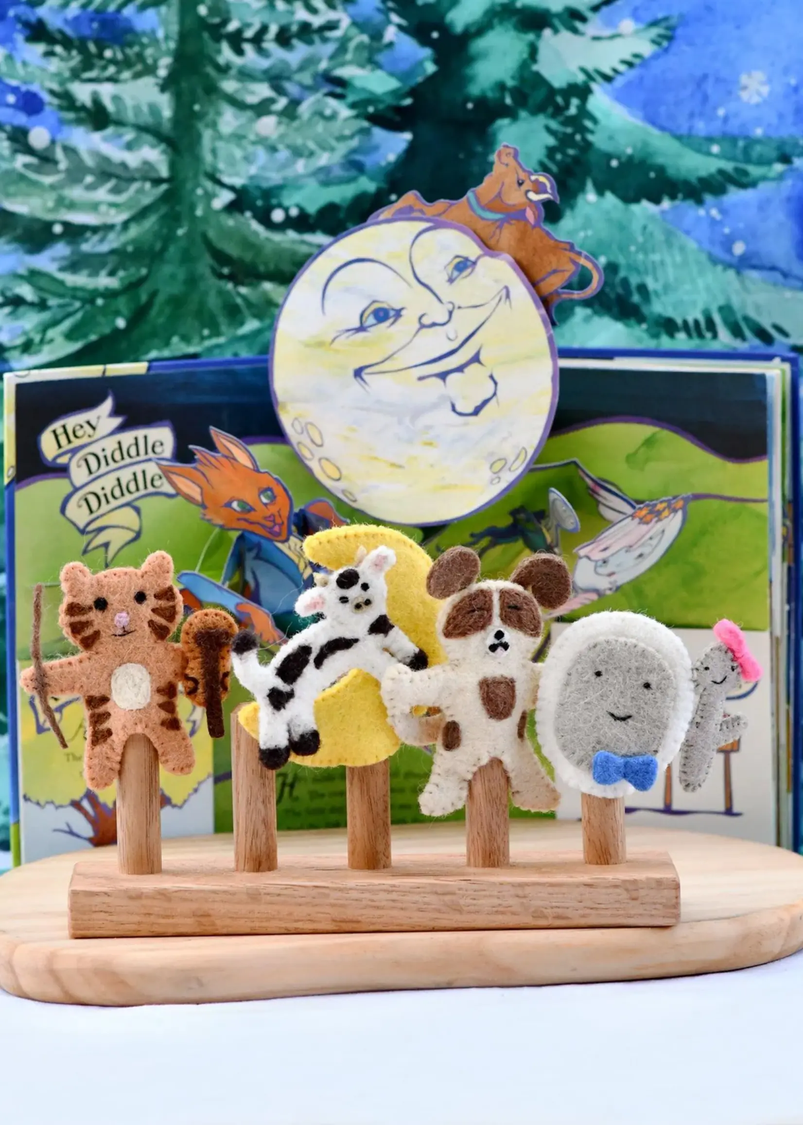 Hey Diddle Diddle - Finger Puppet Set