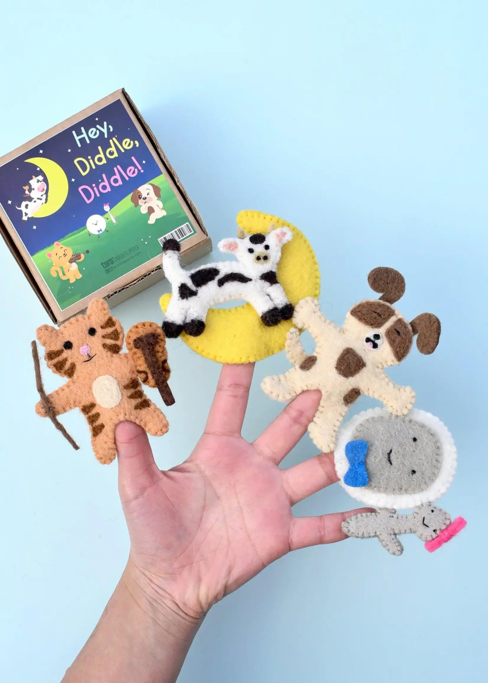 Hey Diddle Diddle - Finger Puppet Set