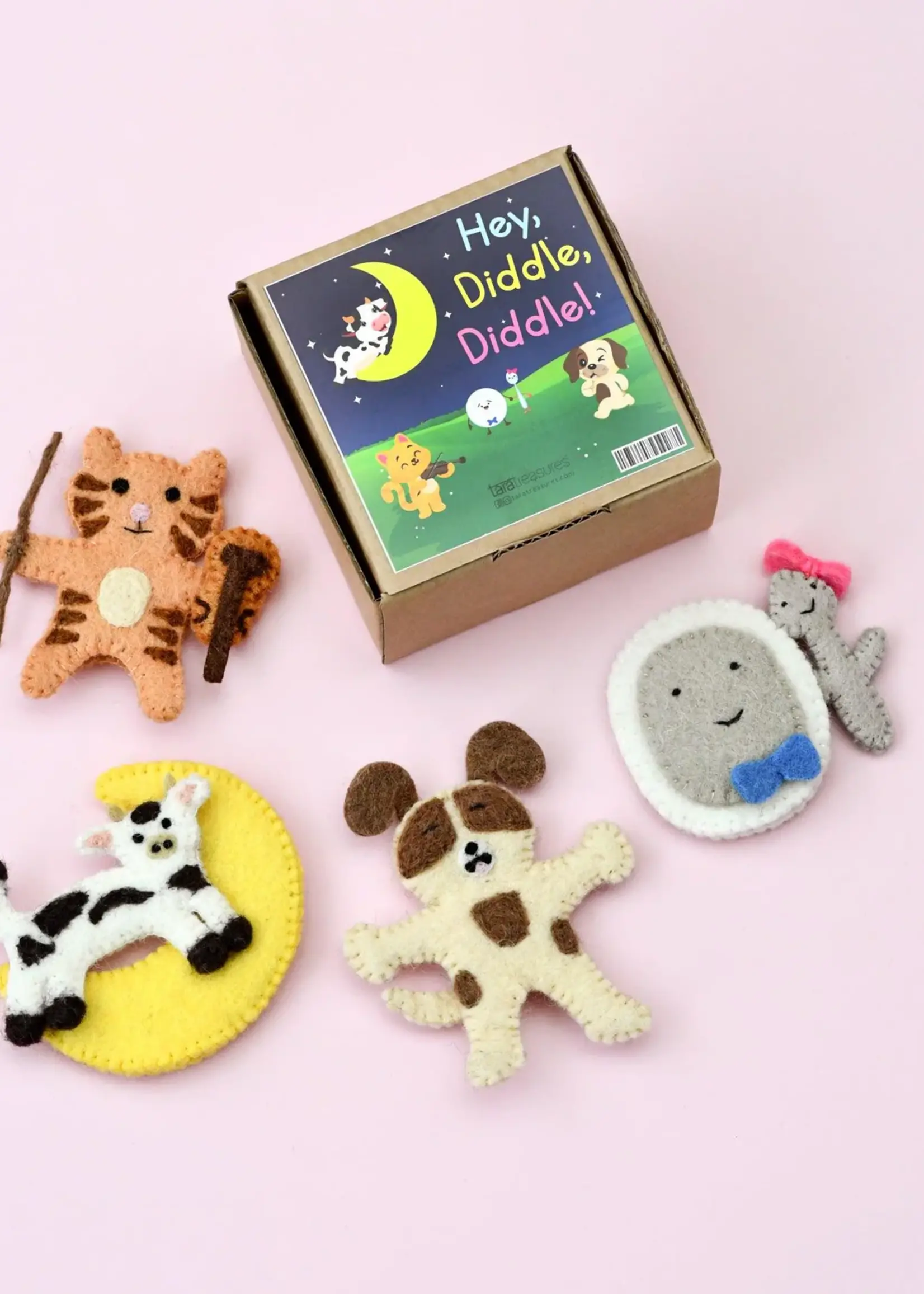 Hey Diddle Diddle - Finger Puppet Set