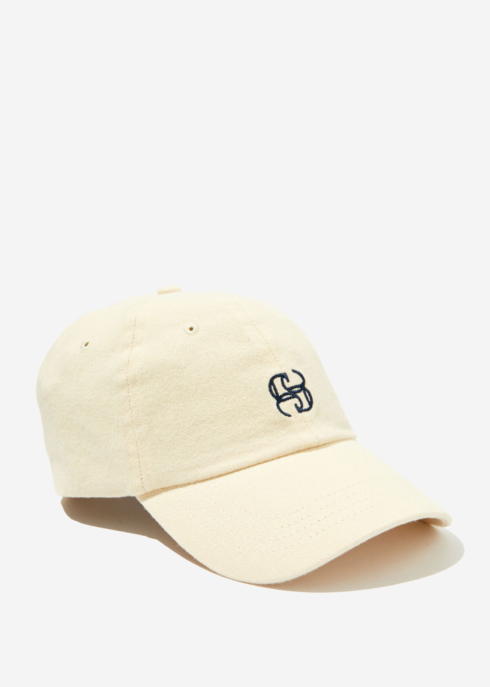 Ceres Life Monogram Cap - Ecru/Navy Stitch