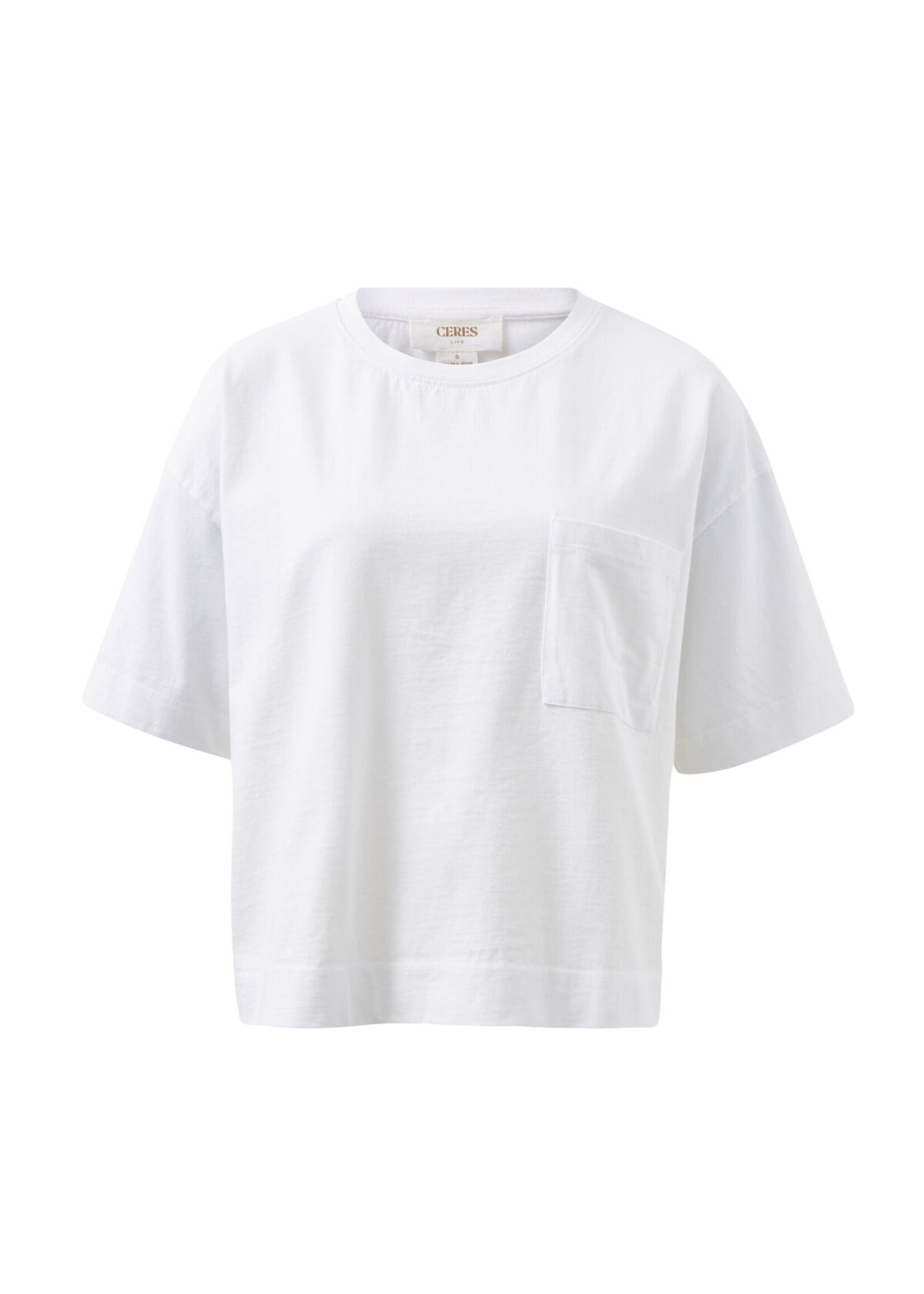 Ceres Life Boxy Pocket Tee - White