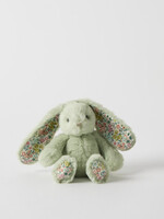 Floral Mint Bunny Rattle