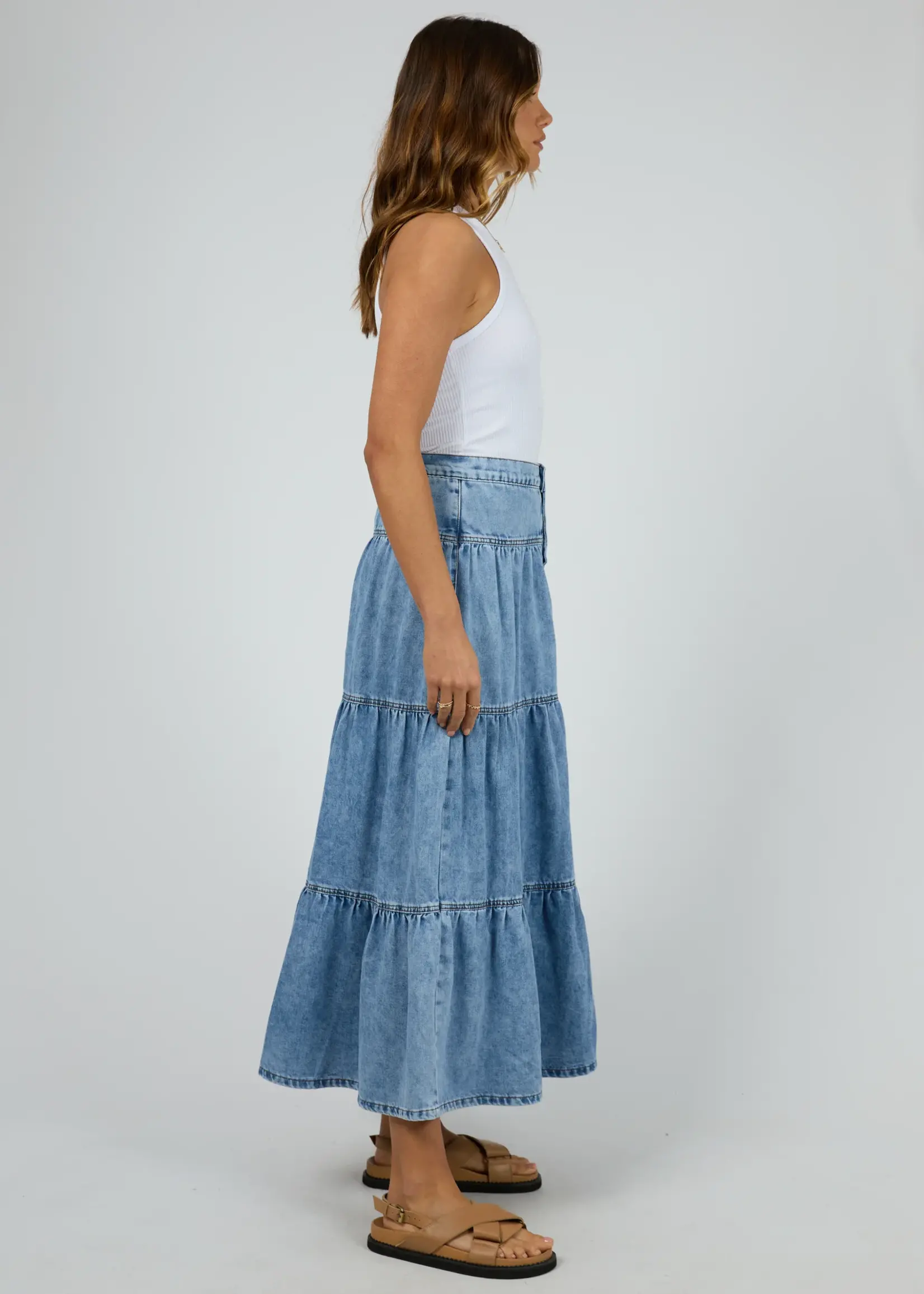 Coco Denim Maxi Skirt